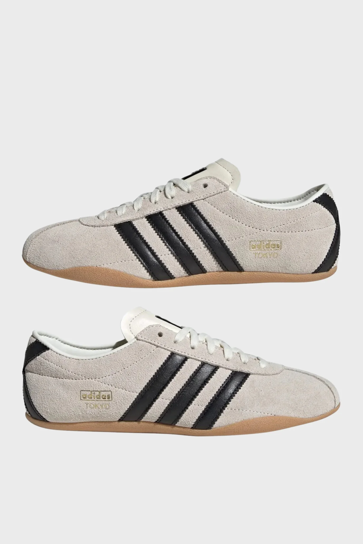 Жіночі бежеві замшеві кросівки Tokyo adidas JI0182 — MD-Fashion