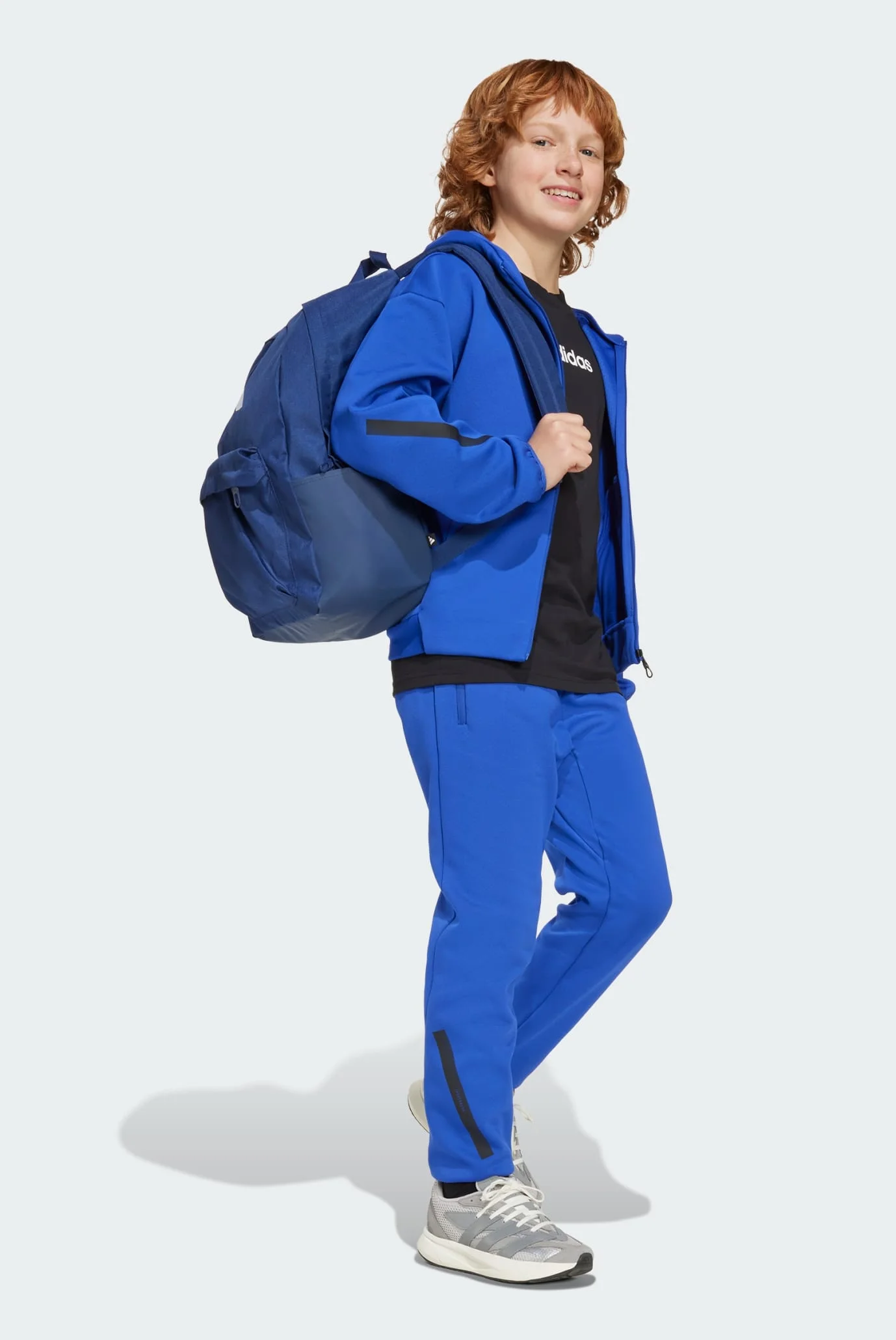 Детское синее худи adidas Z.N.E. Full-Zip Kids adidas KA0668 — MD