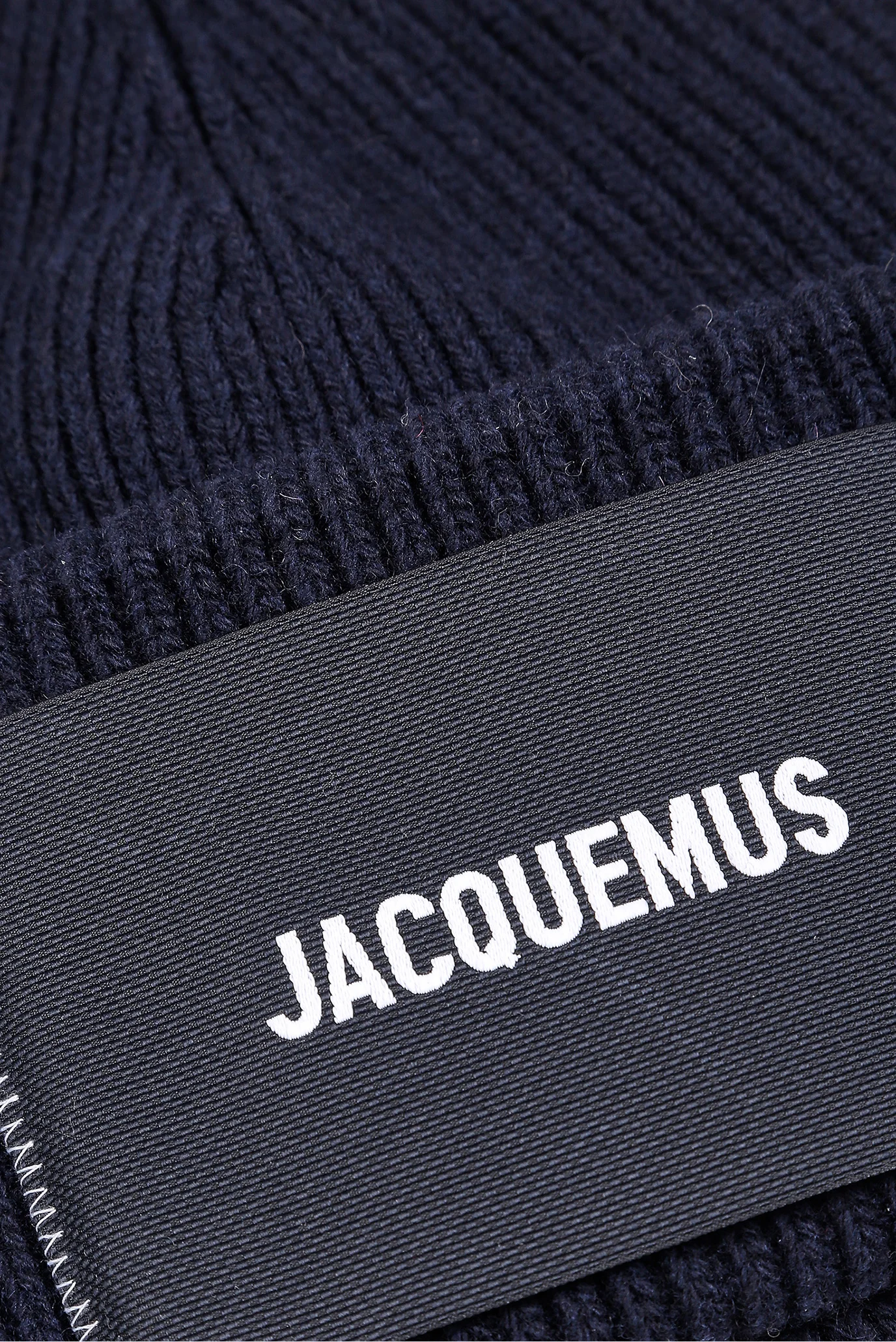 Женская темно-синяя шерстяная шапка Jacquemus 226AC415 — MD-Fashion