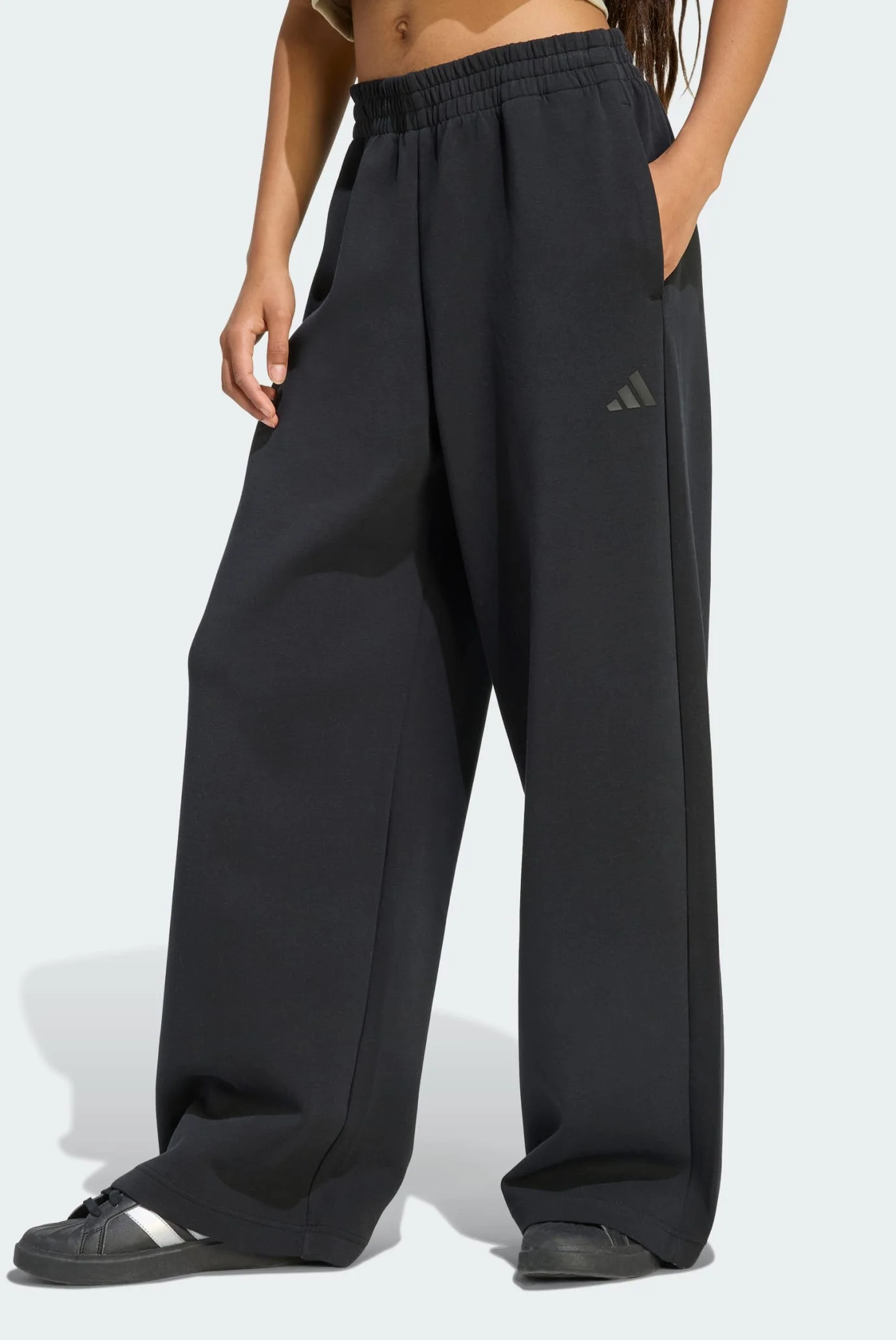 Женские черные спортивные брюки SOFT LUX STRAIGHT LEG adidas