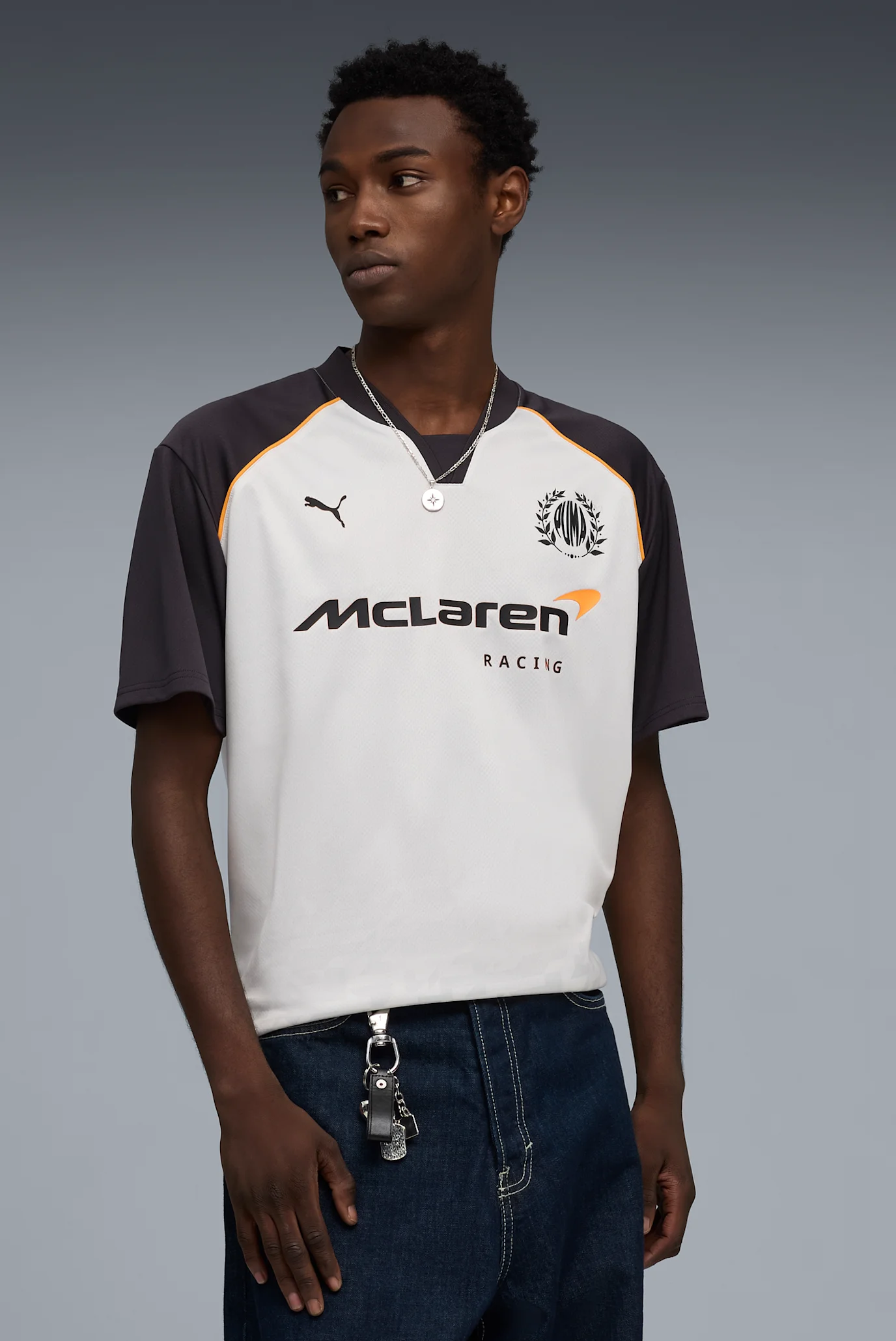Man グッズ（バラ売可） Мужская белая футболка McLAREN RACING Relaxed Jersey Men PUMA