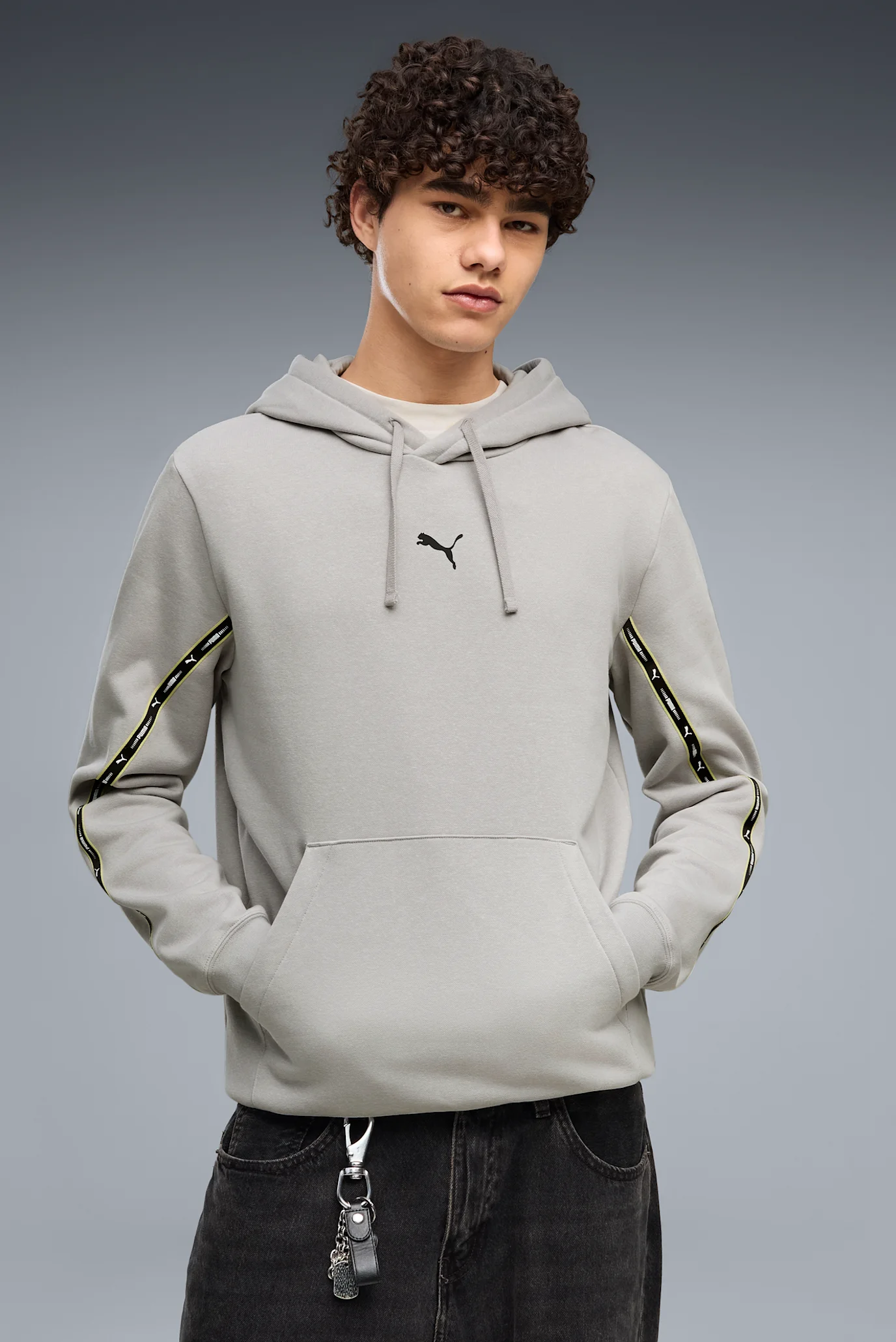 Мужское серое худи Essentials Tape Hoodie Men PUMA 694339_63 — MD