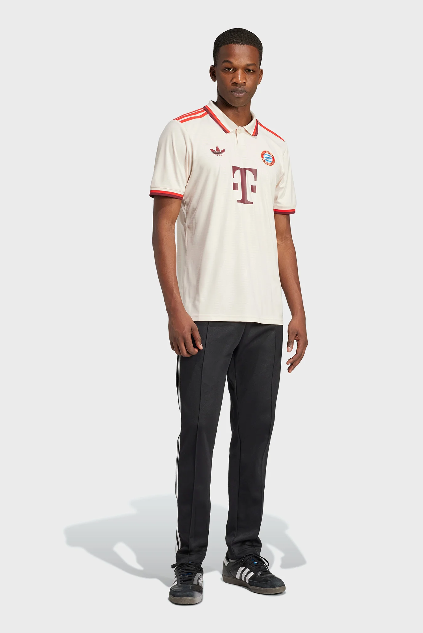 Мужское белое поло FC Bayern 24/25 Third adidas IZ3129 — MD-Fashion