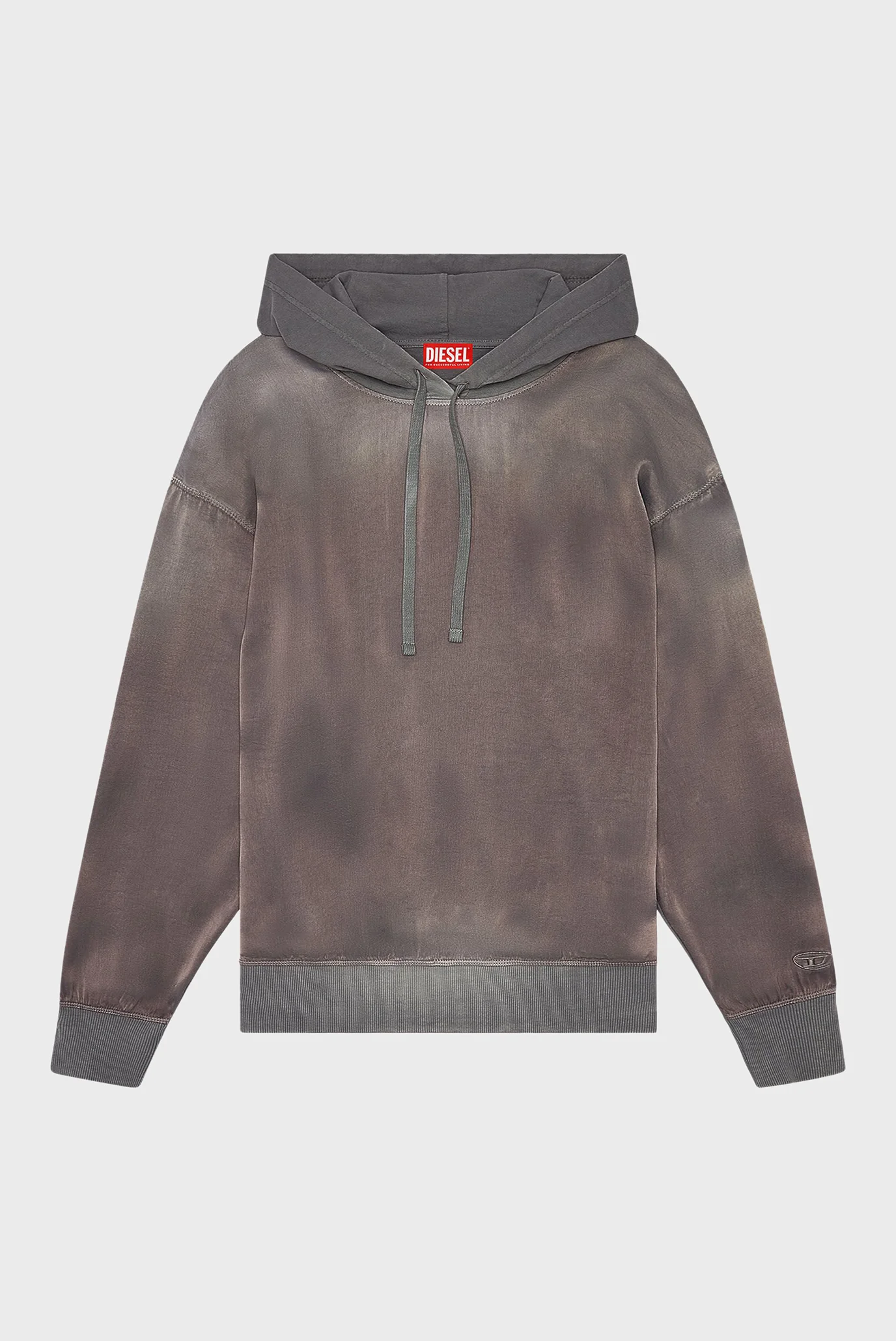 Женское серое худи F-BUXT-HOOD-SC Diesel A12054 0EPAB — MD-Fashion