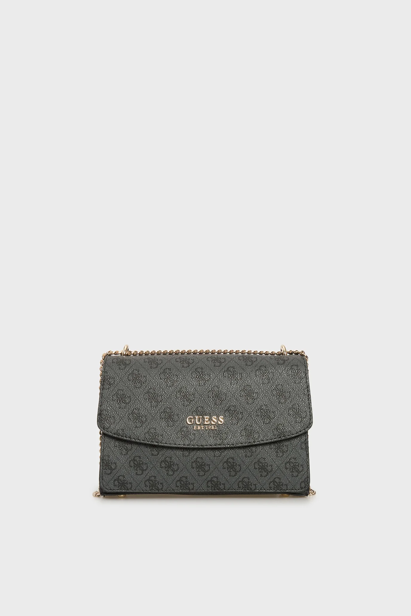 Женская темно-серая сумка с узором CALISTA CONVERTIBLE Guess