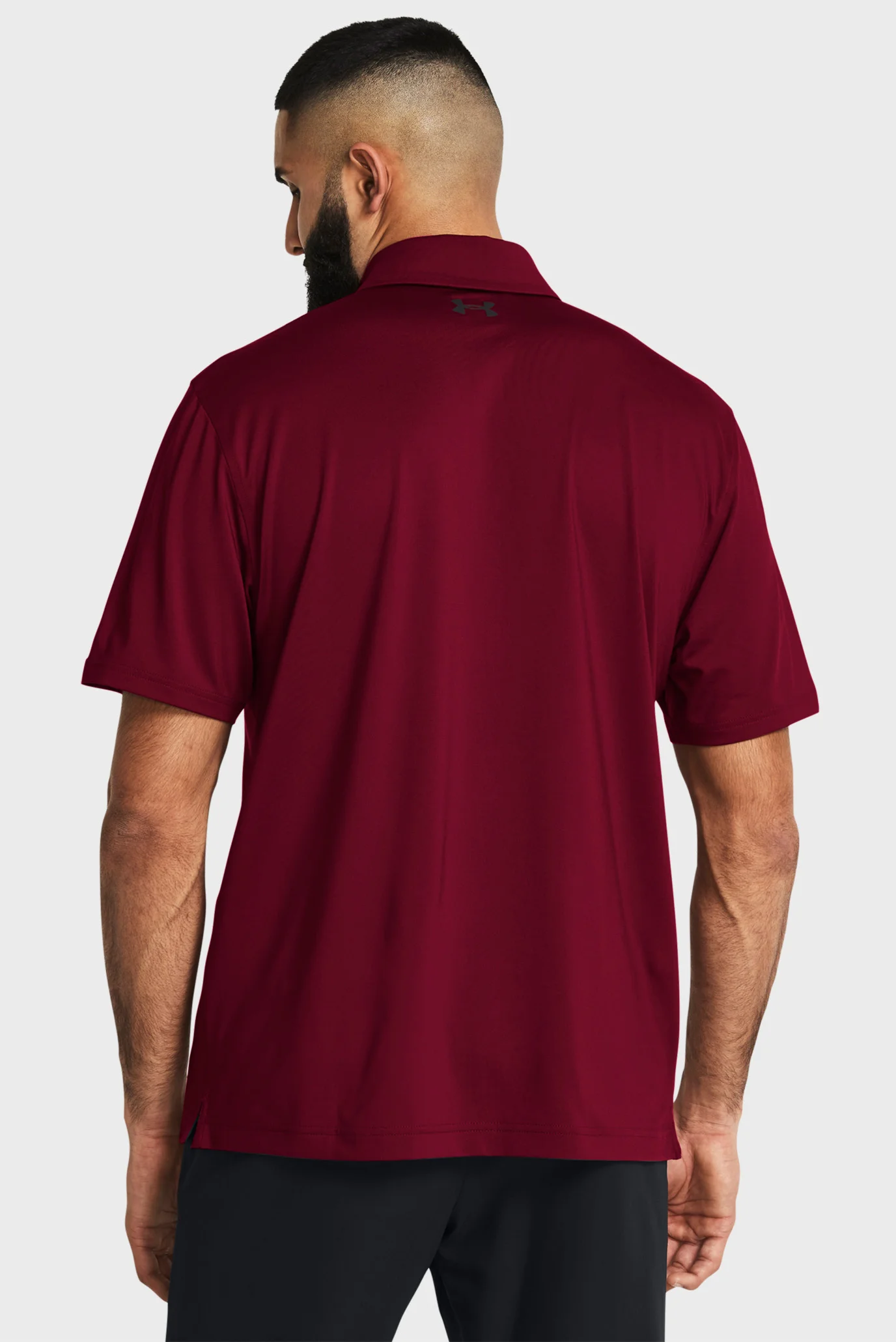 Мужское бордовое поло UA T2G Polo LB-RED Under Armour 1383255-625