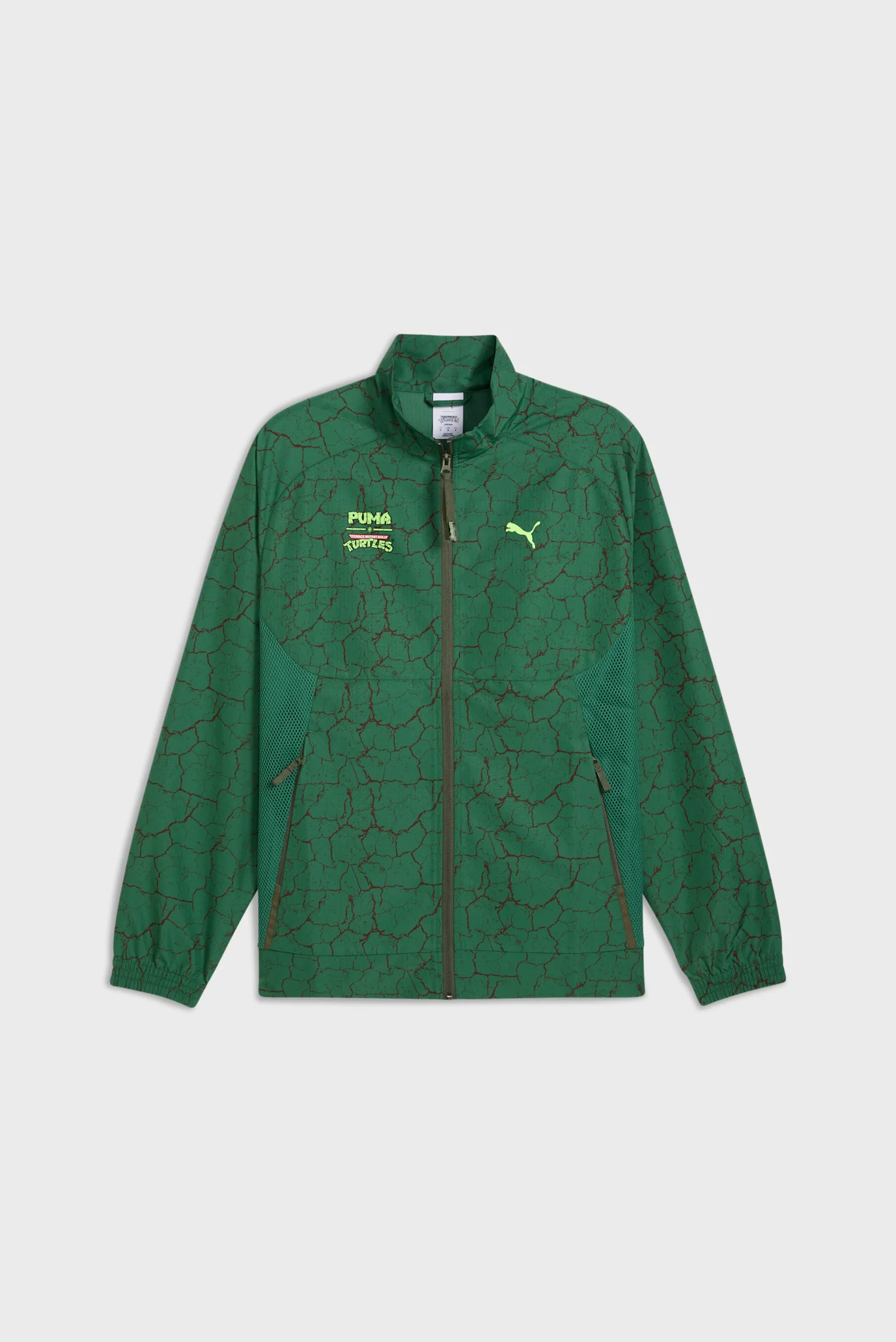 Чоловіча зелена спортивна кофта з візерунком PUMA HOOPS x TMNT