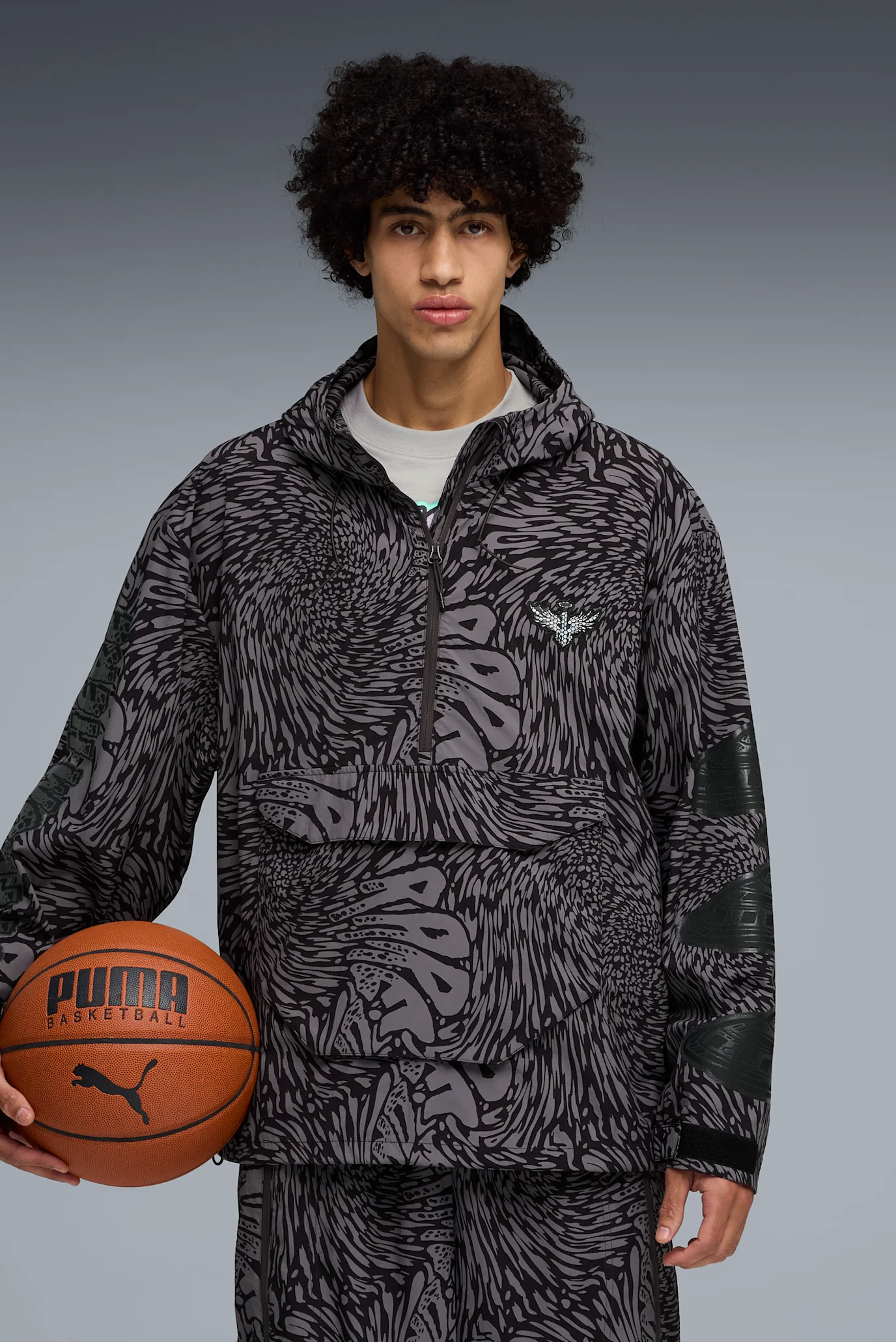 Чоловічий анорак з візерунком Melo World Packable Windbreaker Men