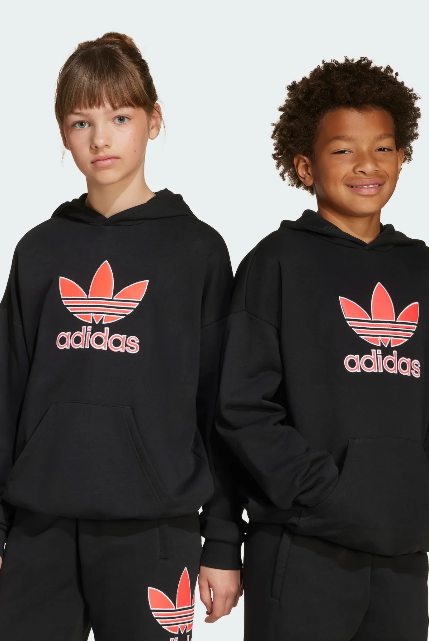 Дитяче чорне худі Big Logo Oversized Kids adidas JV8637 — MD-Fashion