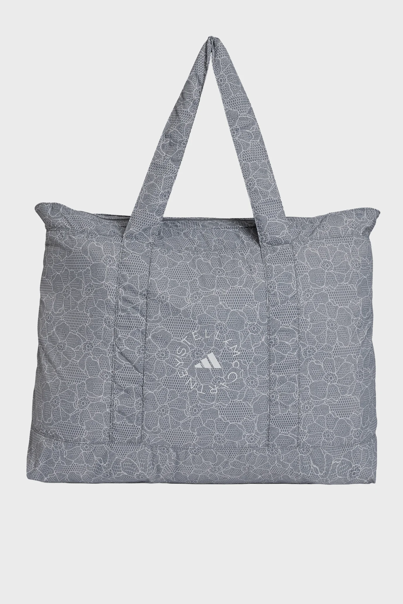 C*a様 main story cap lilas s/m Женская серая сумка с узором adidas by Stella McCartney Packable