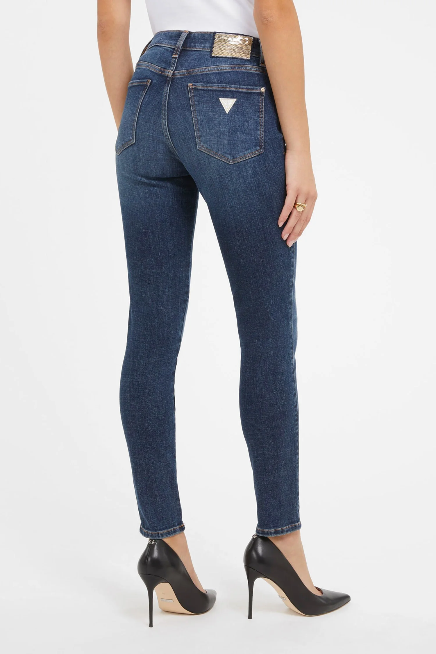 Женские синие джинсы Guess W3BAJ3.D56D1;ATM1 — MD-Fashion