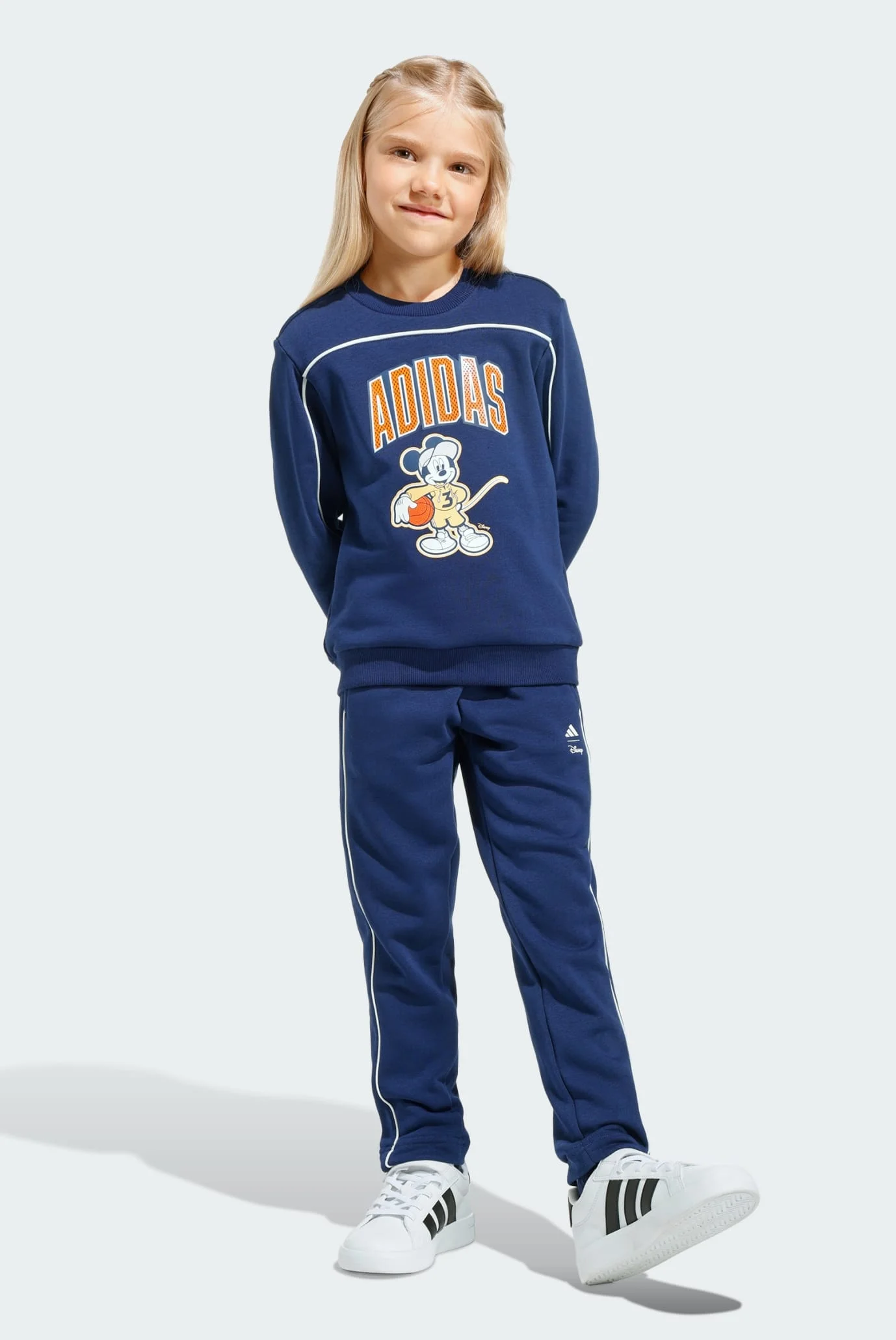 Детский синий комплект одежды (свитшот, брюки) ADIDAS DISNEY