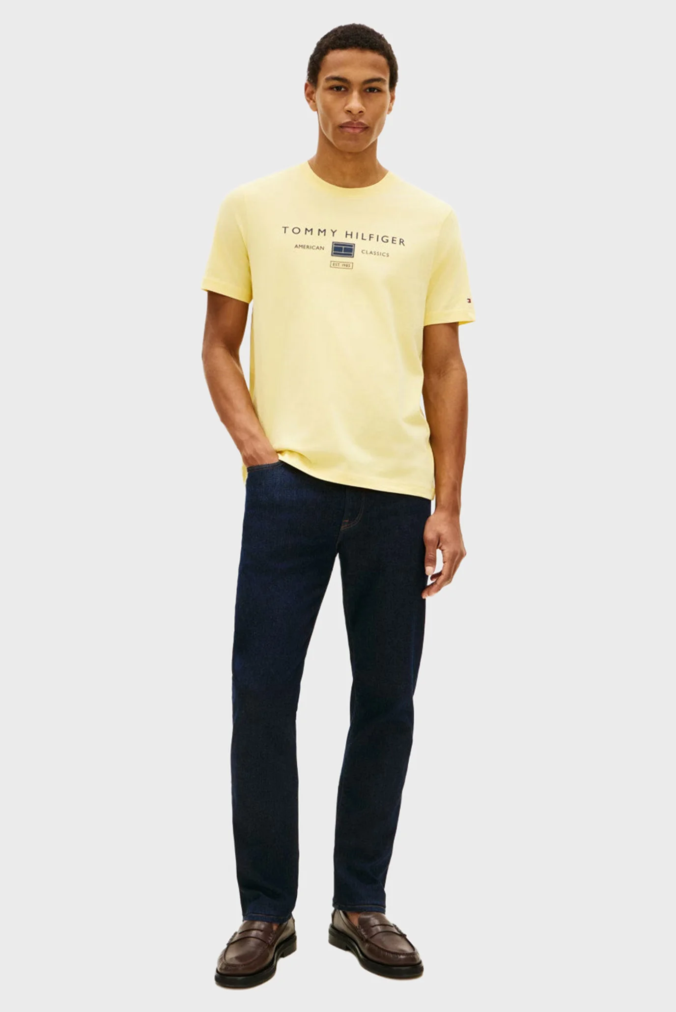Мужская желтая футболка BRAND LOVE MONO STACK Tommy Hilfiger