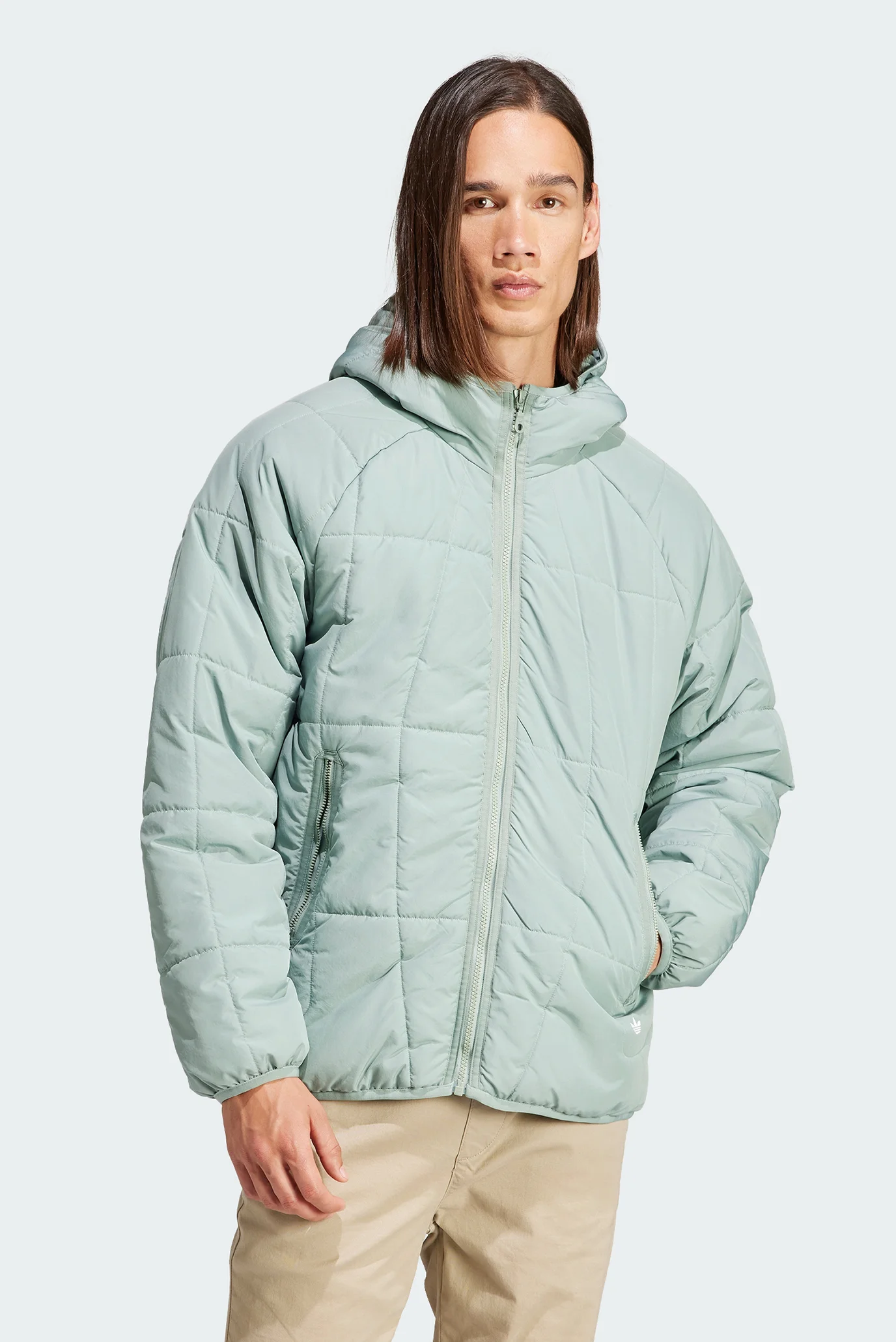 Мужская мятная куртка adidas Adventure Quilted Puffer adidas
