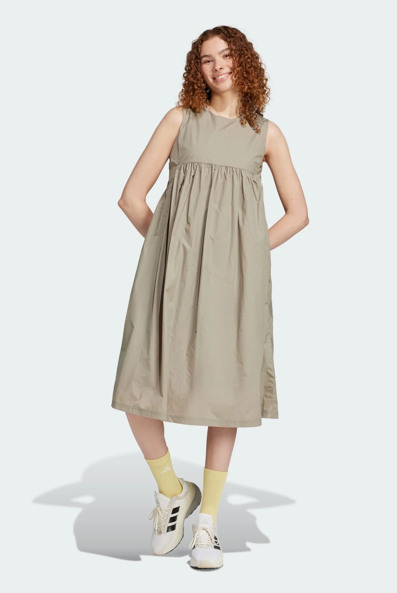 Жіноча бежева сукня City Escape Summer adidas JC5122 — MD-Fashion