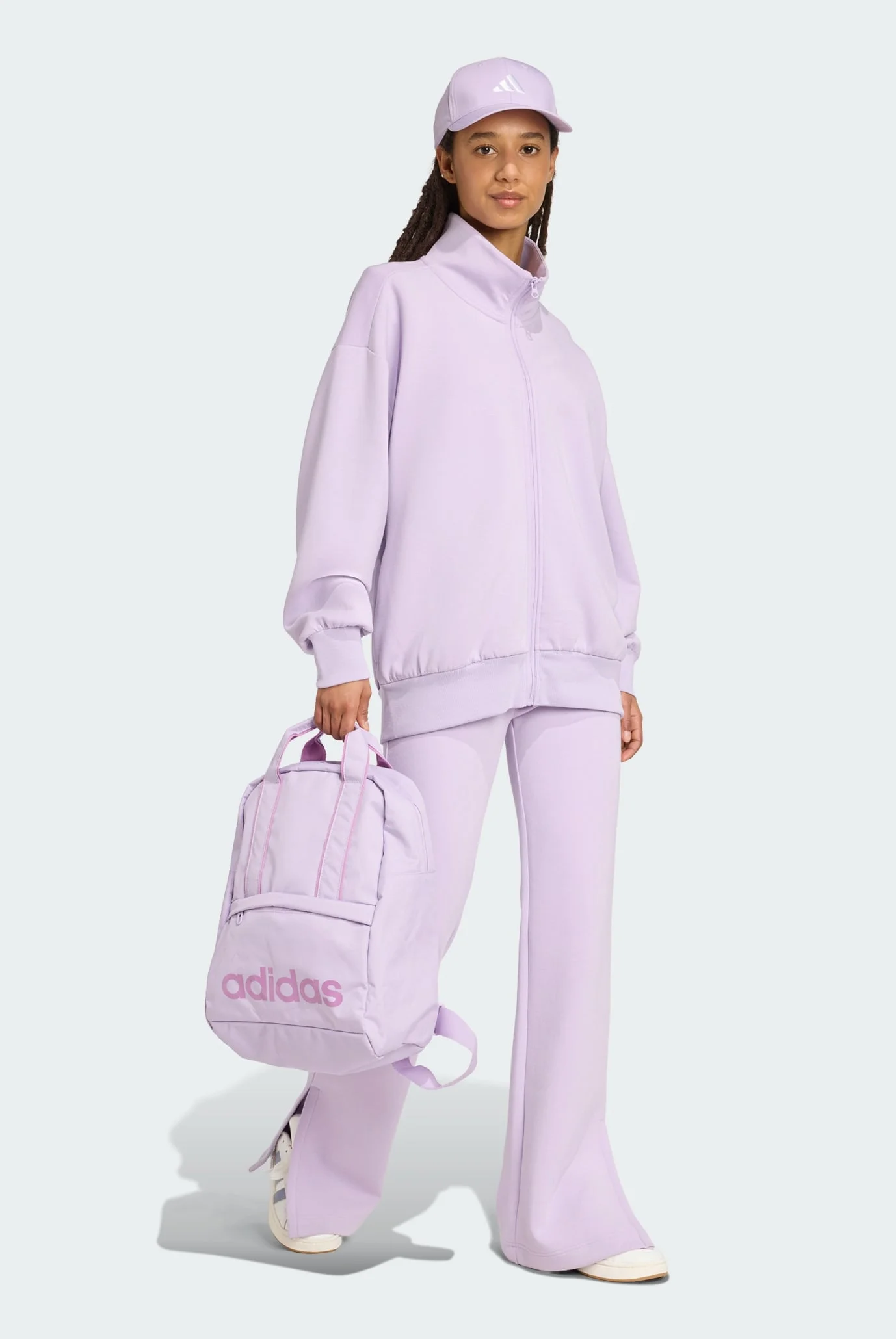 ADPW175 Женская сиреневая спортивная кофта ALL SZN Soft Lux Loose Full-Zip