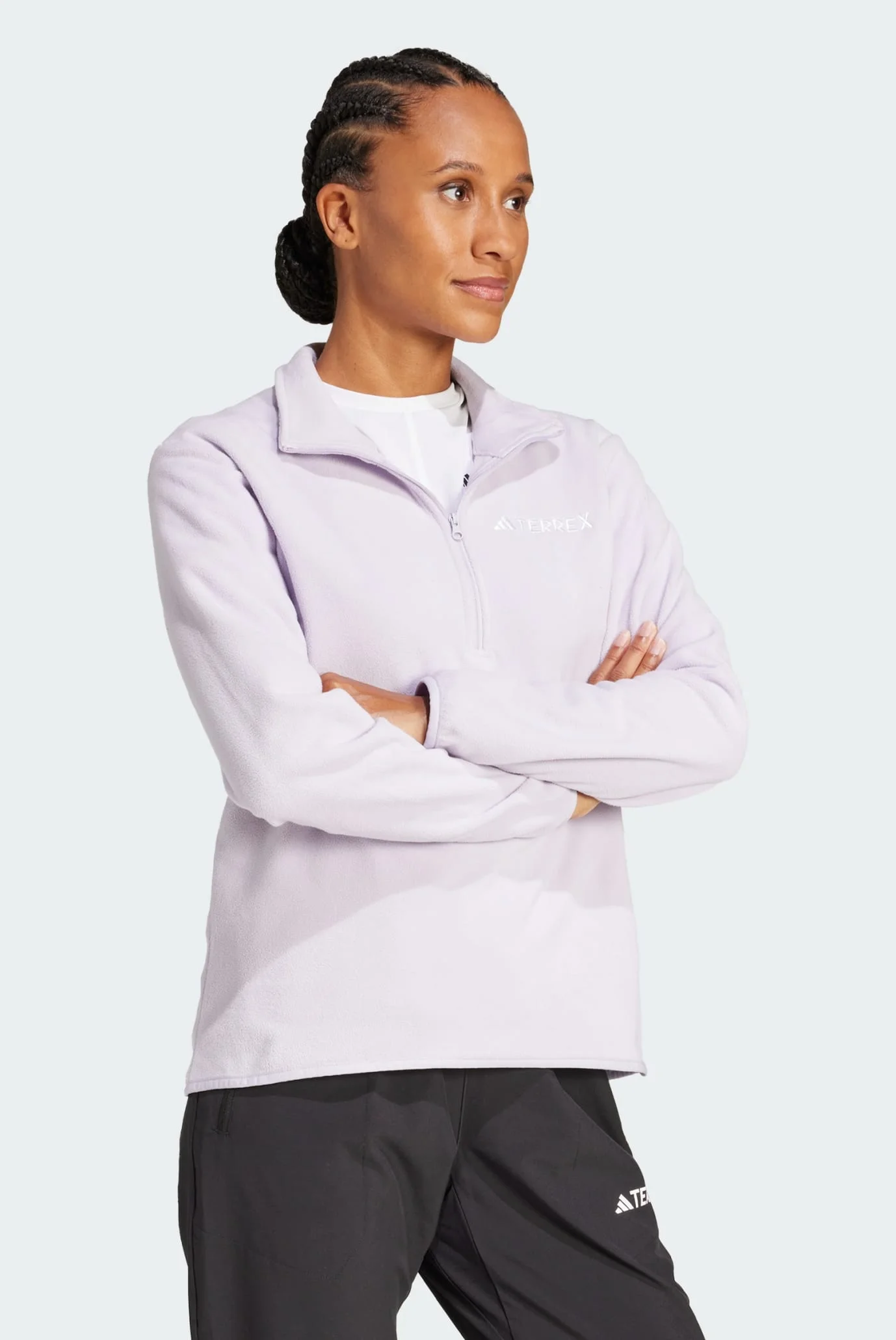 Жіноча бузкова спортивна кофта Multi Essentials 1/2 Zip adidas