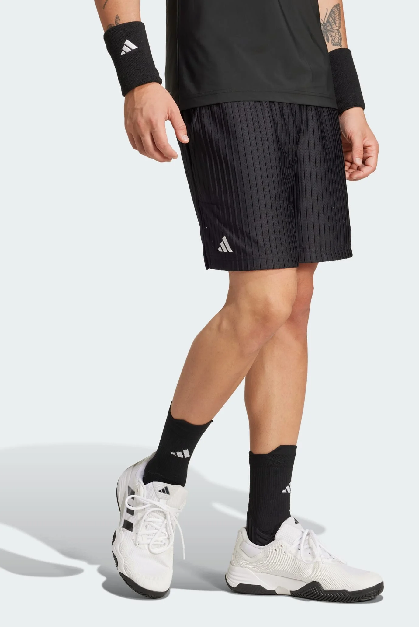 Чоловічі чорні шорти у смужку 2в1 Climacool adidas IS6963 — MD-Fashion