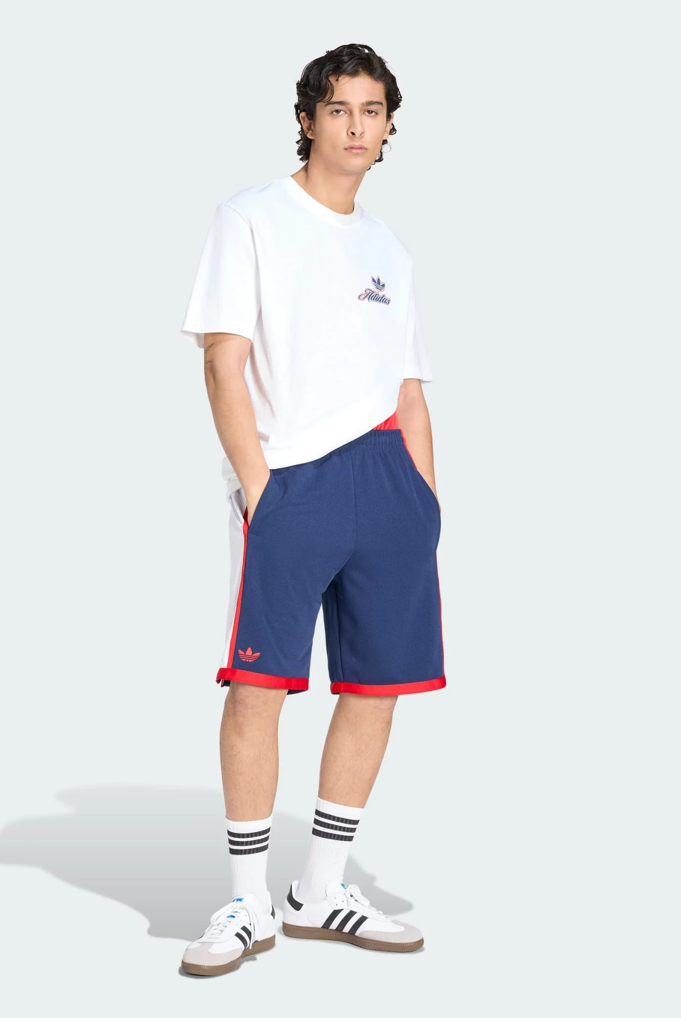 Мужская белая футболка SUMMER LEAGUE GFX VARSITY adidas KE2248