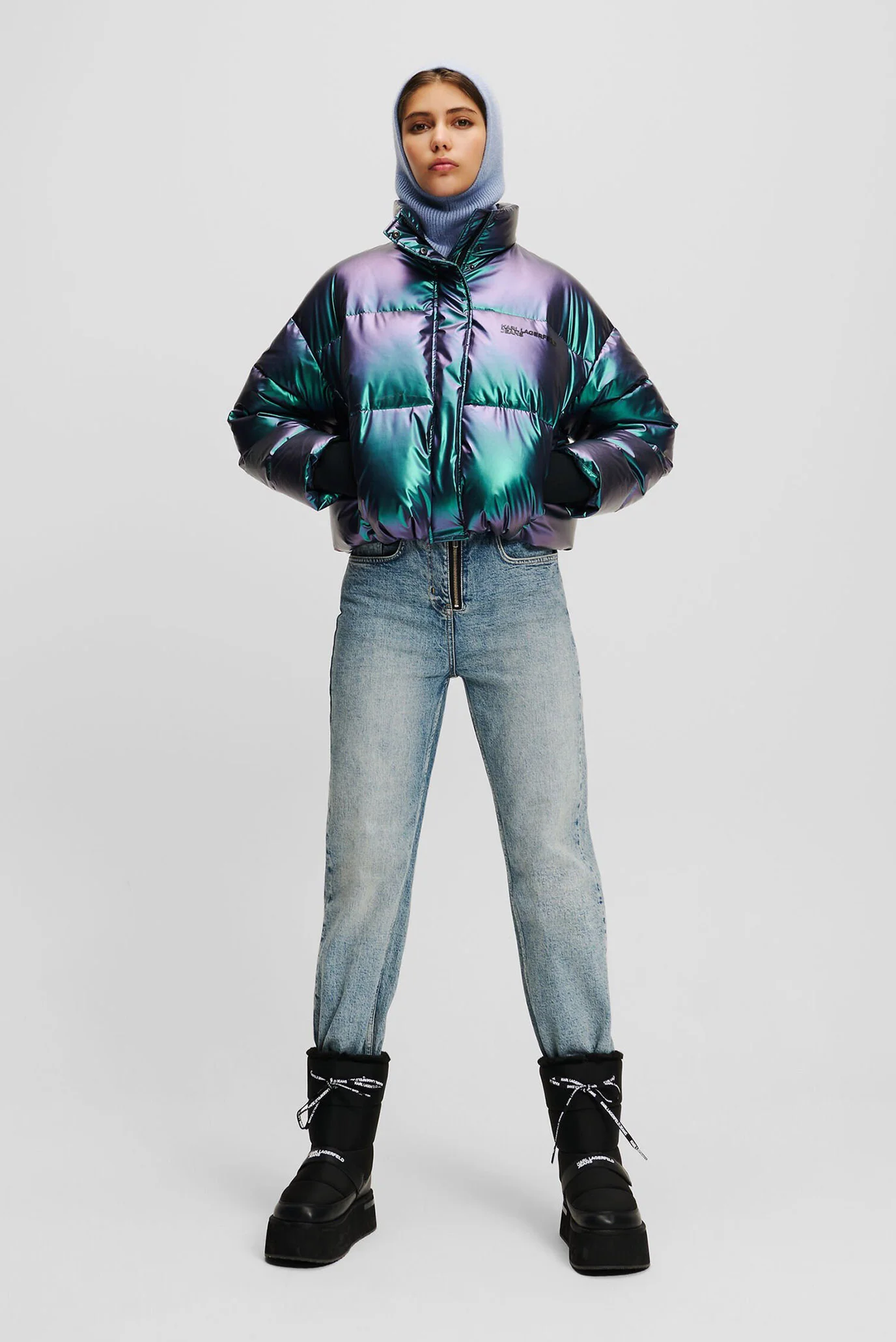 Жіноча зелена куртка Karl Lagerfeld Jeans 246J1502 — MD-Fashion