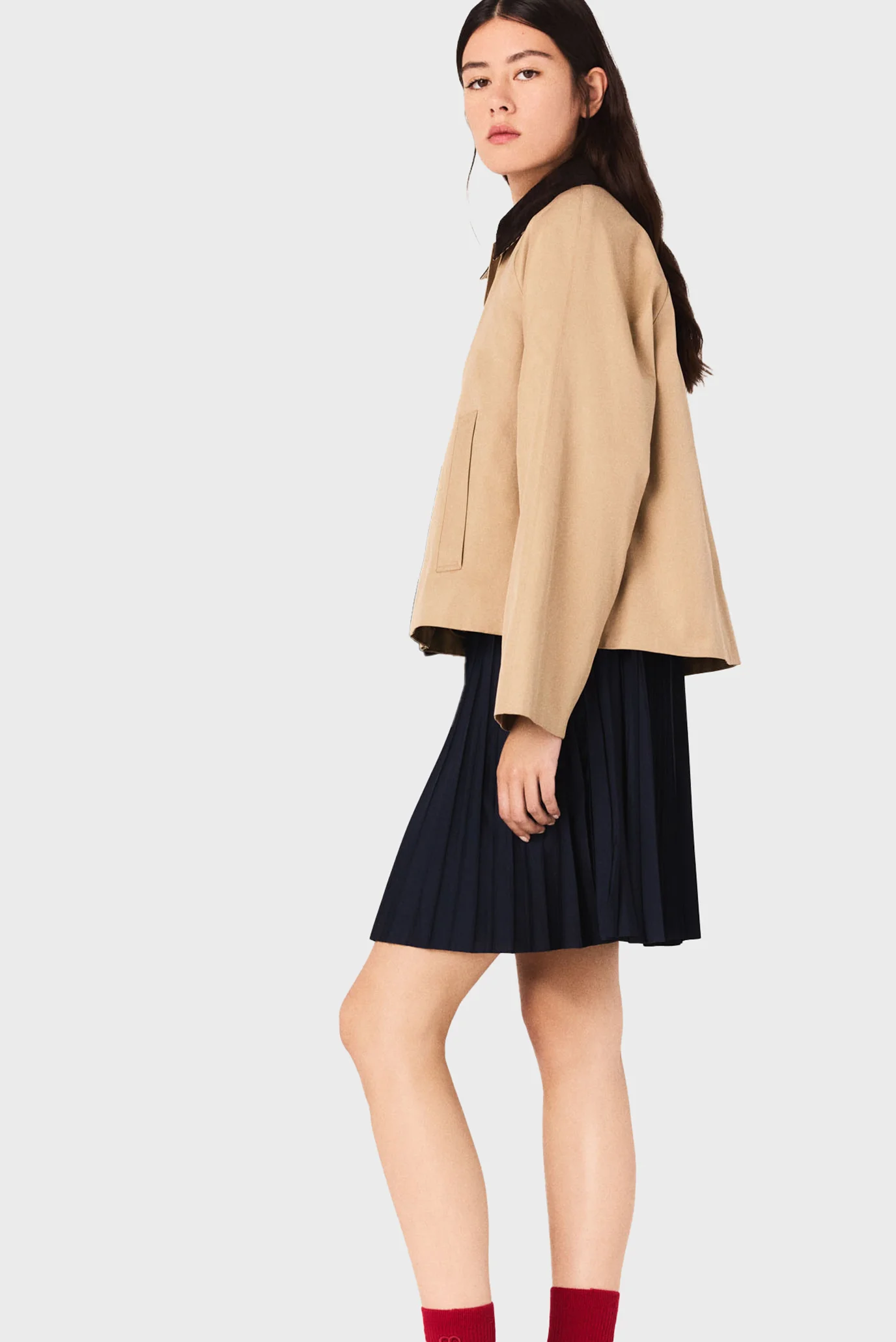Женская бежевая куртка MAJE MFPBL00757_CAMEL — MD-Fashion