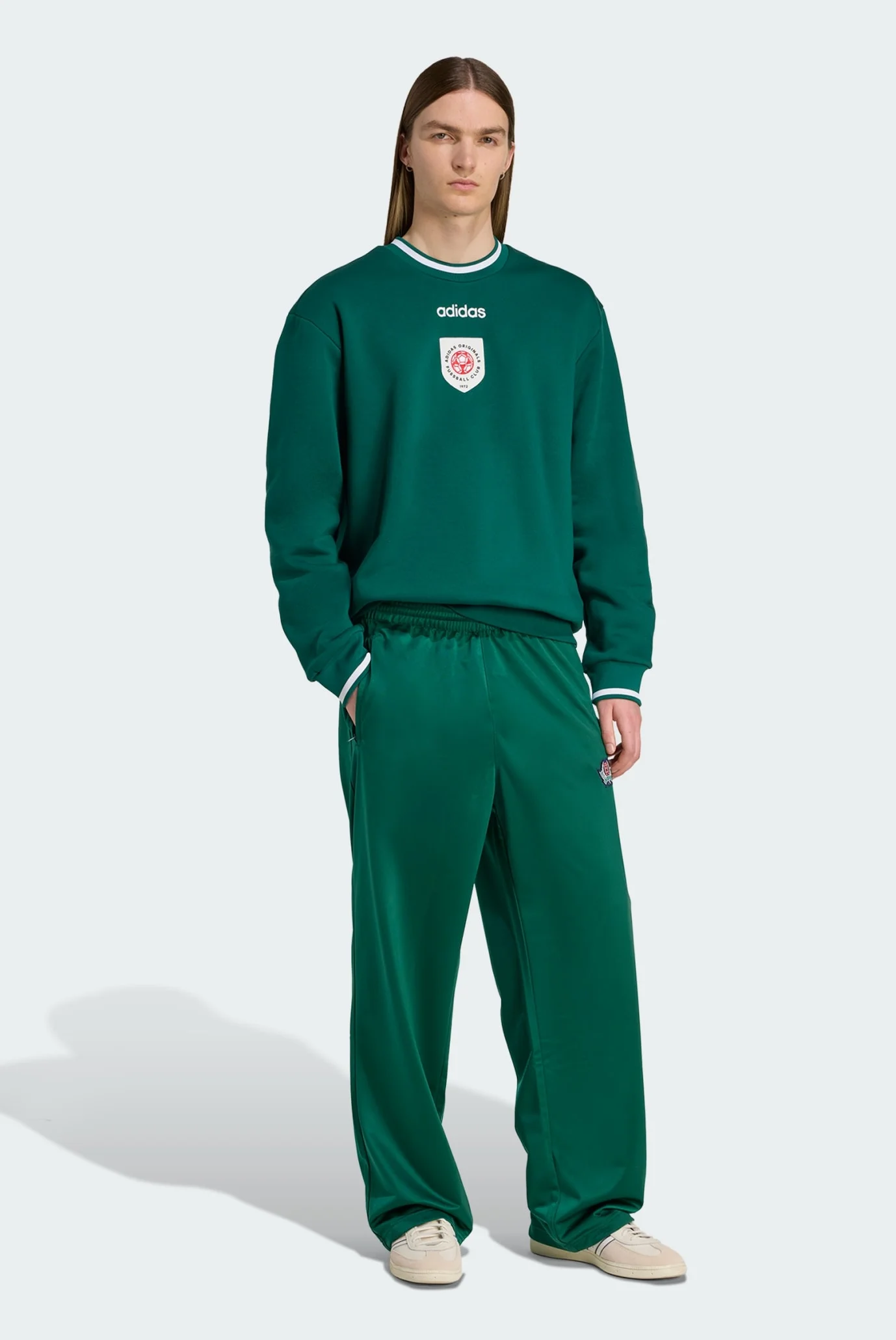 Чоловічі зелені спортивні штани Varsity Open Hem Loose adidas