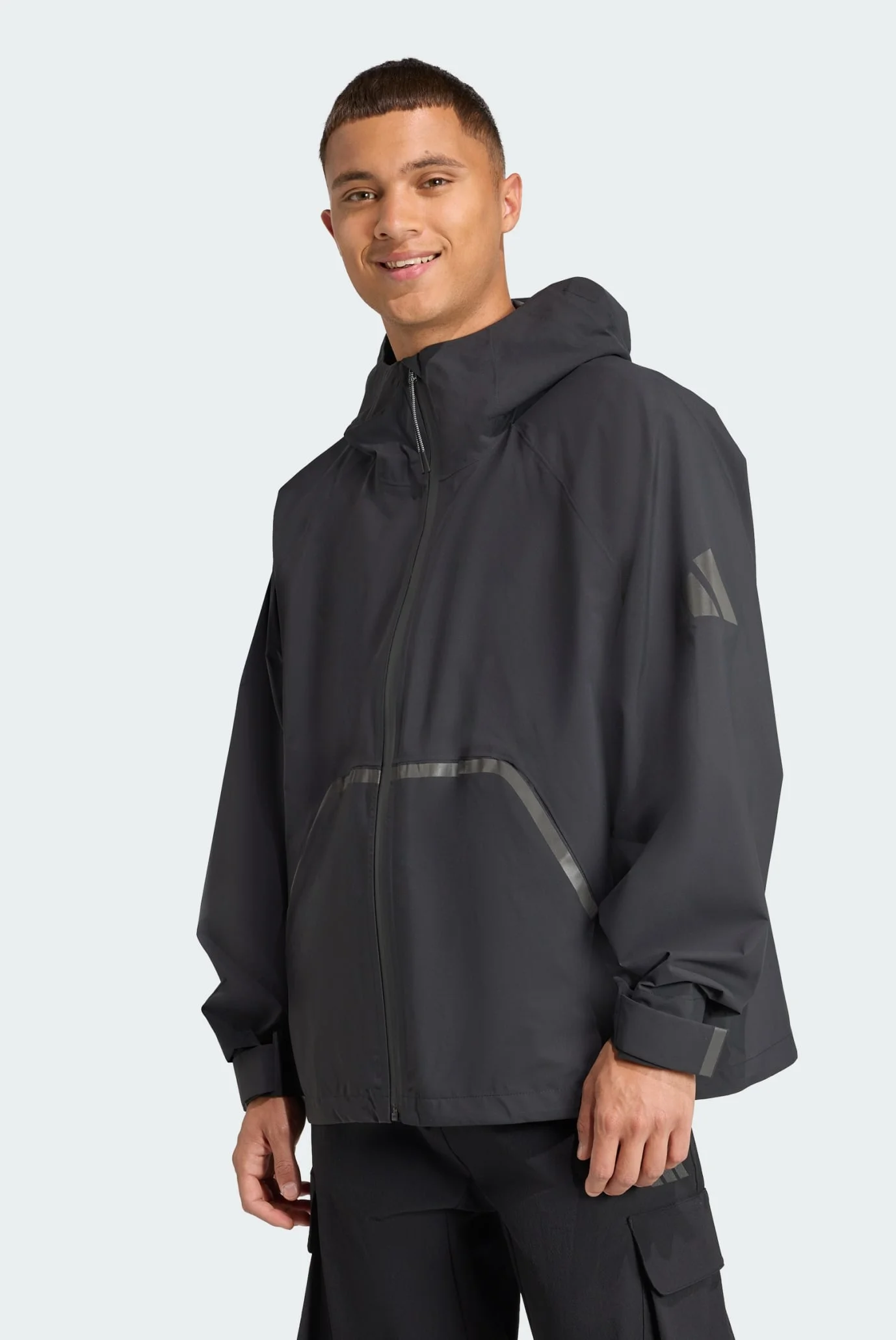 Мужская черная куртка MYSHELTER CLIMAPROOF adidas JL6963 — MD-Fashion