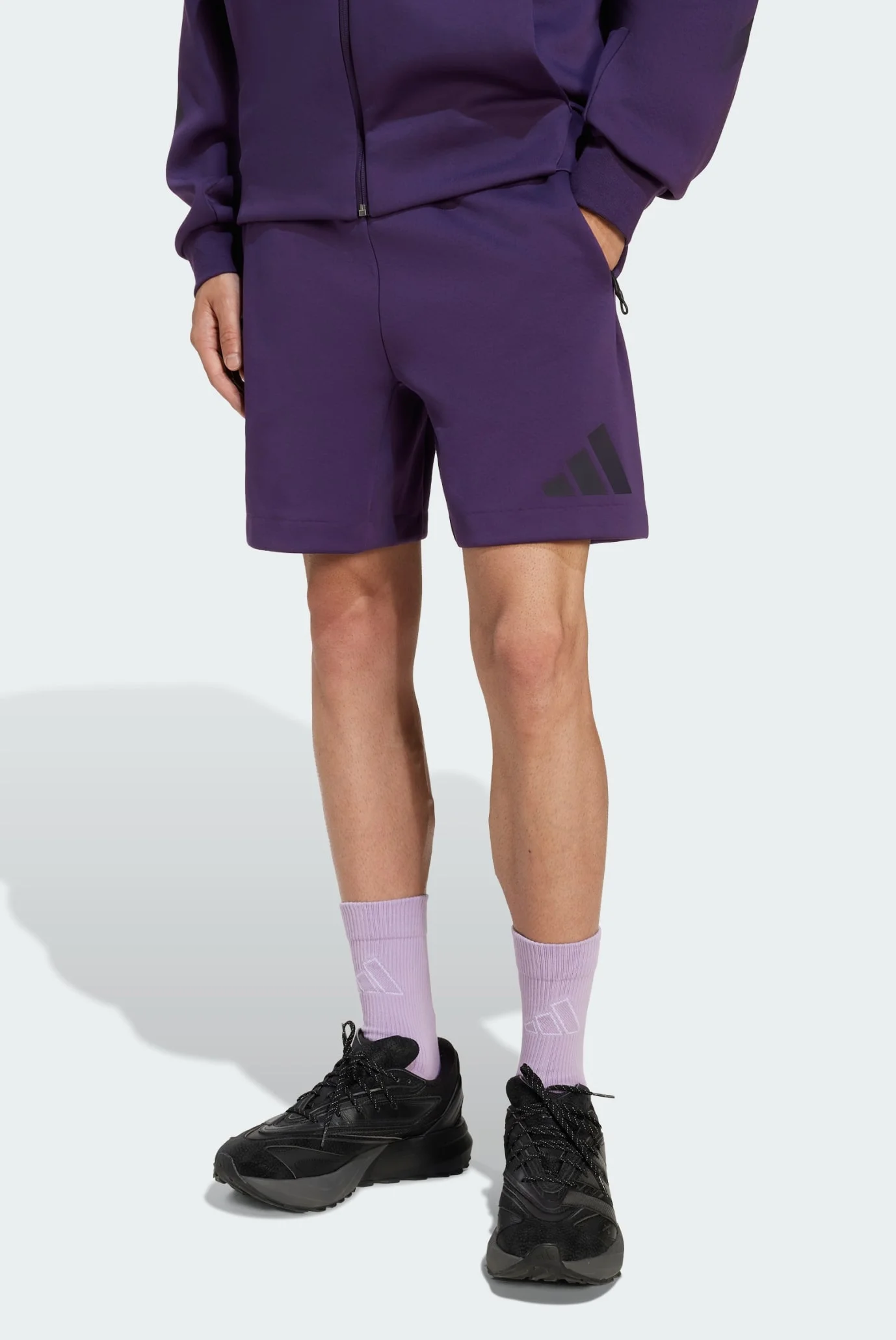 Мужские фиолетовые шорты New adidas Z.N.E. adidas JW4747 — MD-Fashion