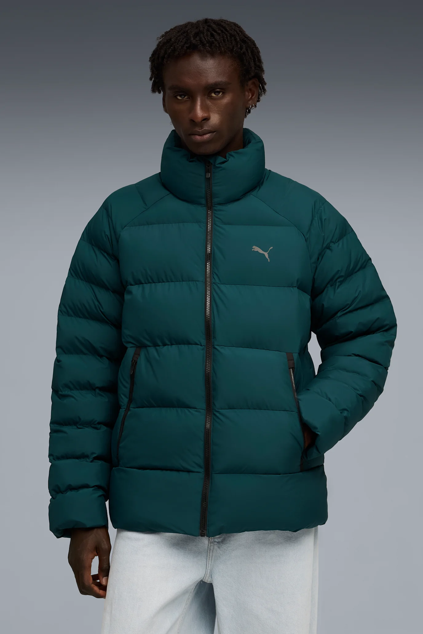 Чоловіча зелена куртка Mono Jacket Men PUMA 688370_75 — MD-Fashion