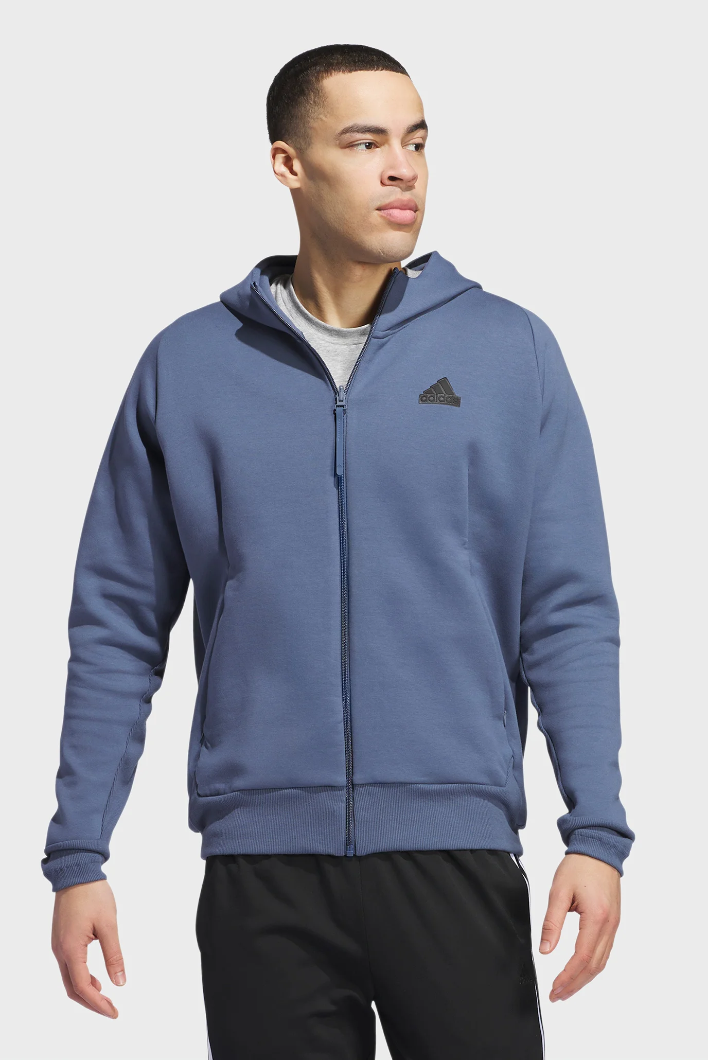 トップス Sudammer Чоловіче синє худі Z.N.E. Premium Full-Zip adidas IR5226 — MD-Fashion