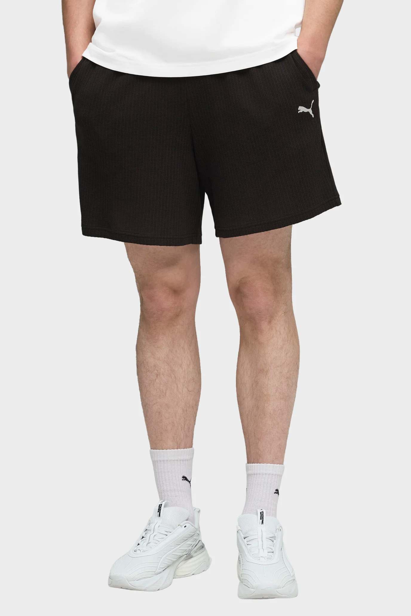 Мужские черные шорты Wardrobe Essentials Relaxed Shorts Men PUMA