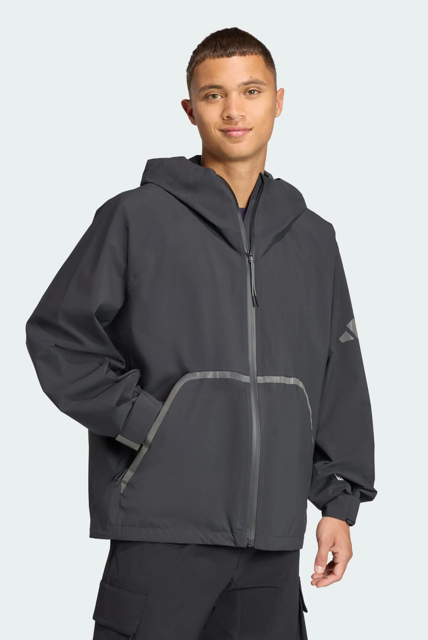 Мужская черная куртка MYSHELTER CLIMAPROOF adidas JL6963 — MD-Fashion