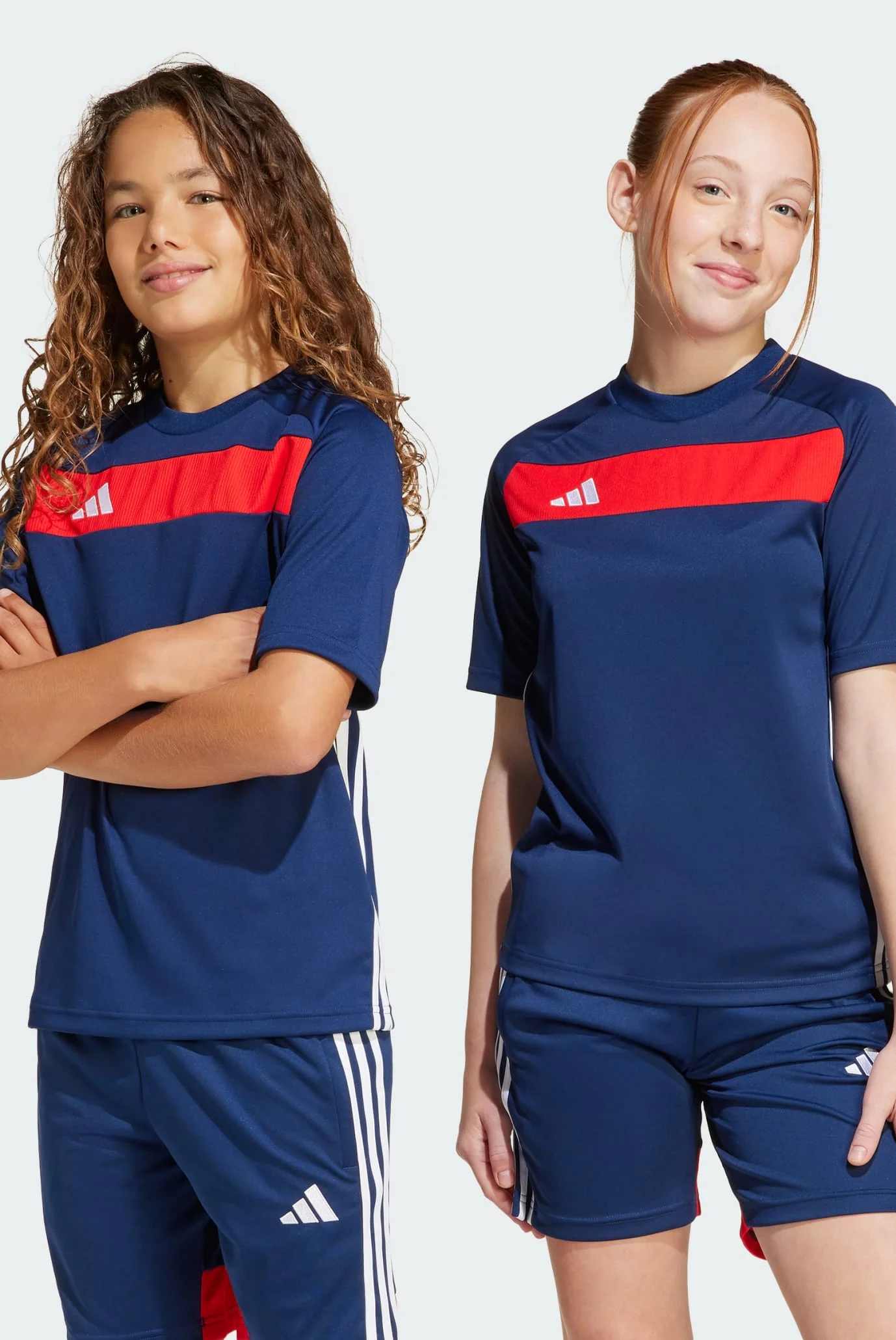 Детская синяя футболка Tiro 25 Essentials Kids adidas JD0586 — MD
