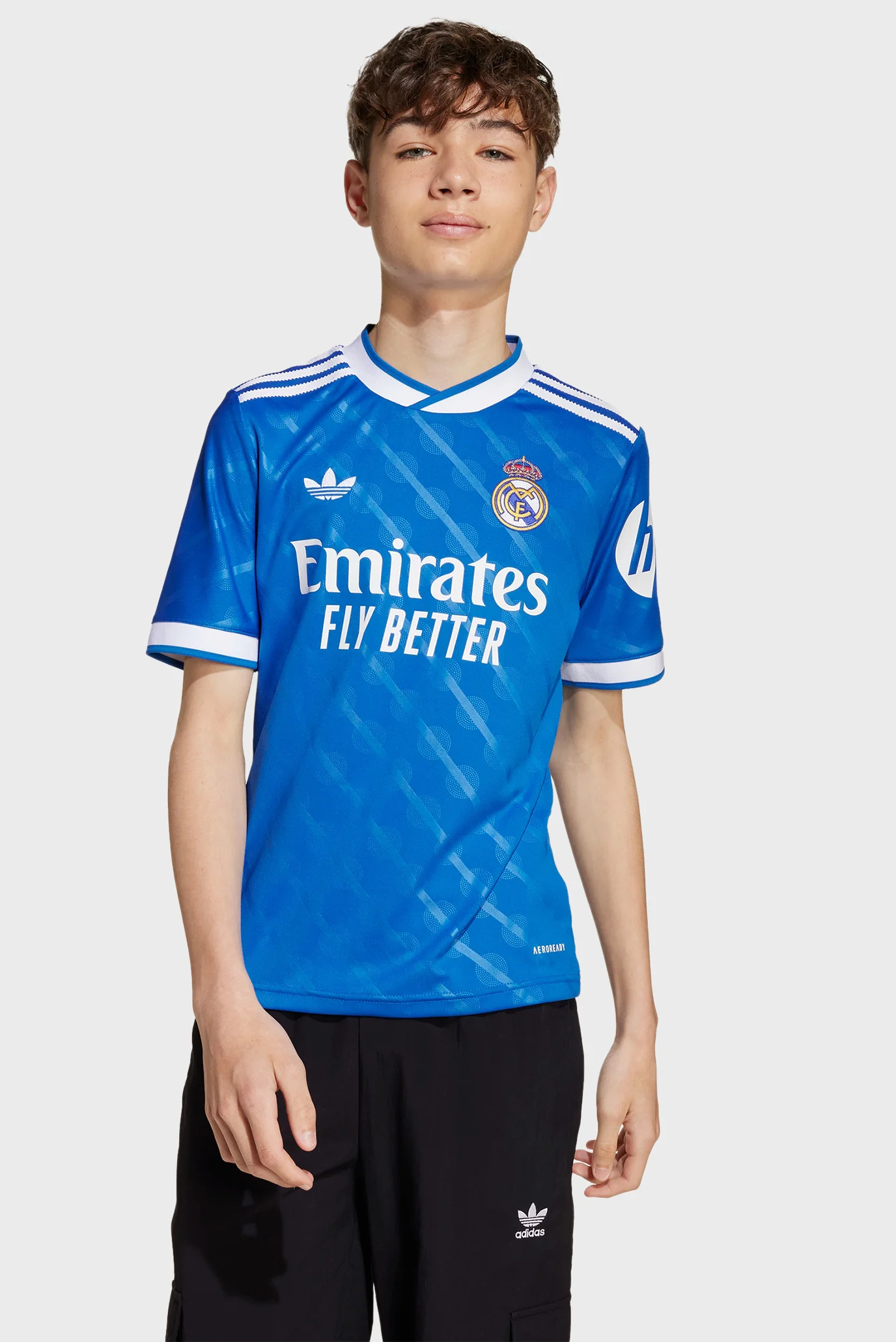 Детская синяя футболка с узором Real Madrid 25/26 Third Kids
