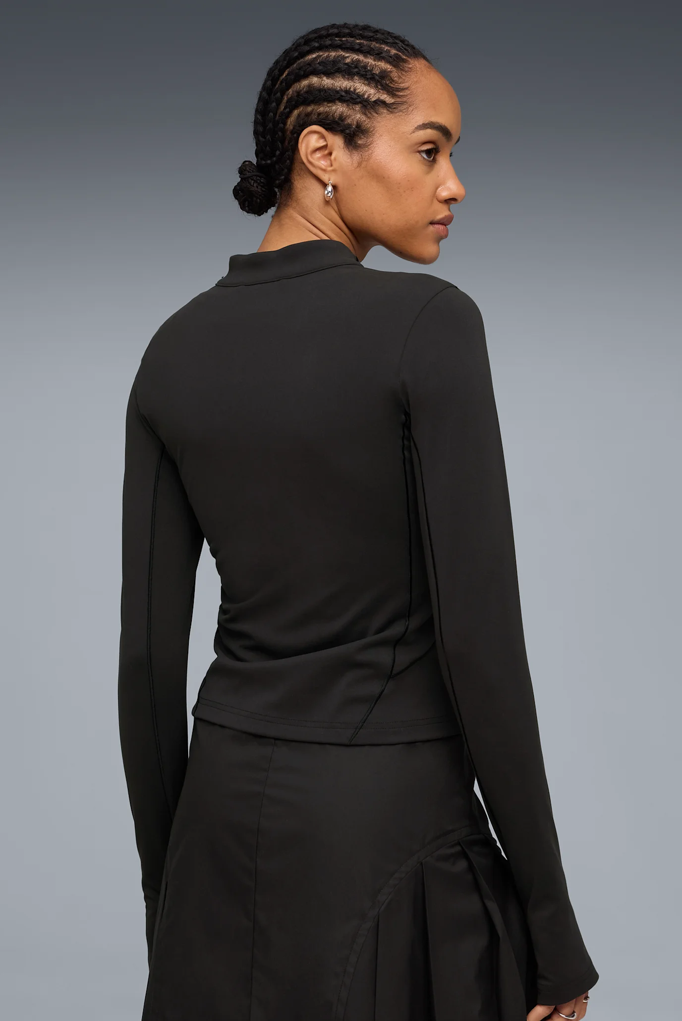 Женская черная спортивная кофта PUMATECH SENSE Slim Track Jacket