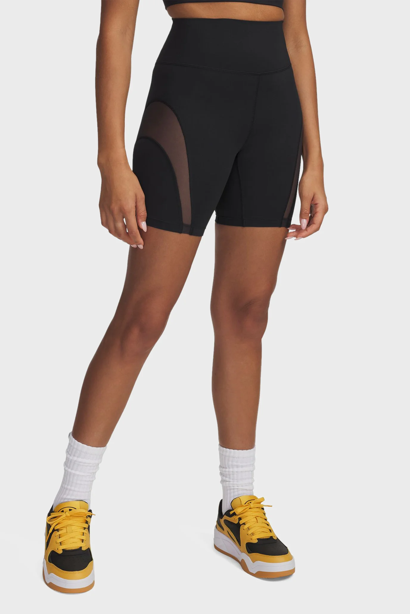 Женские черные велосипедки Meridian Mesh 7in short Under Armour