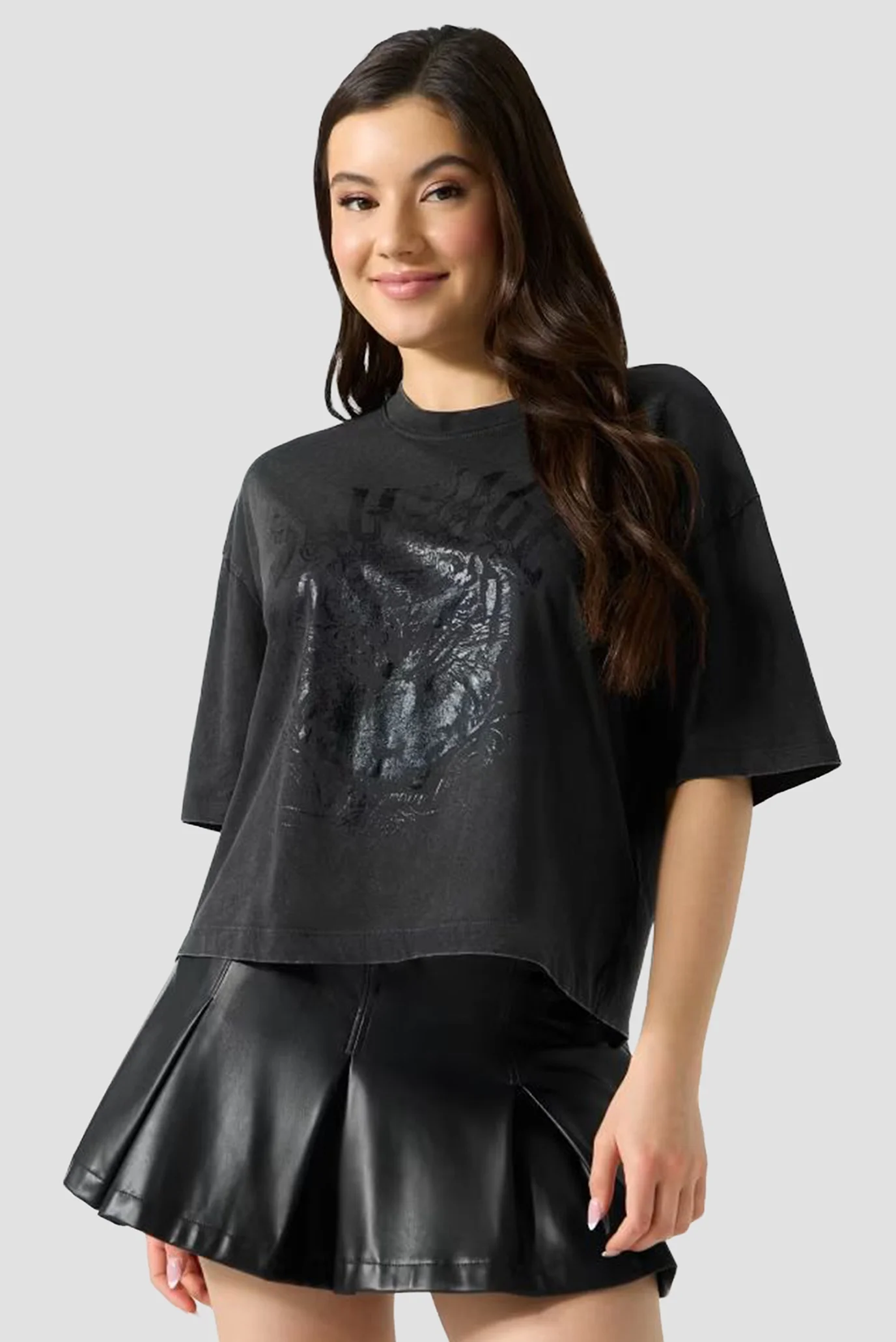 Жіноча чорна футболка Guess W6GI34.K3303;JTMU — MD-Fashion