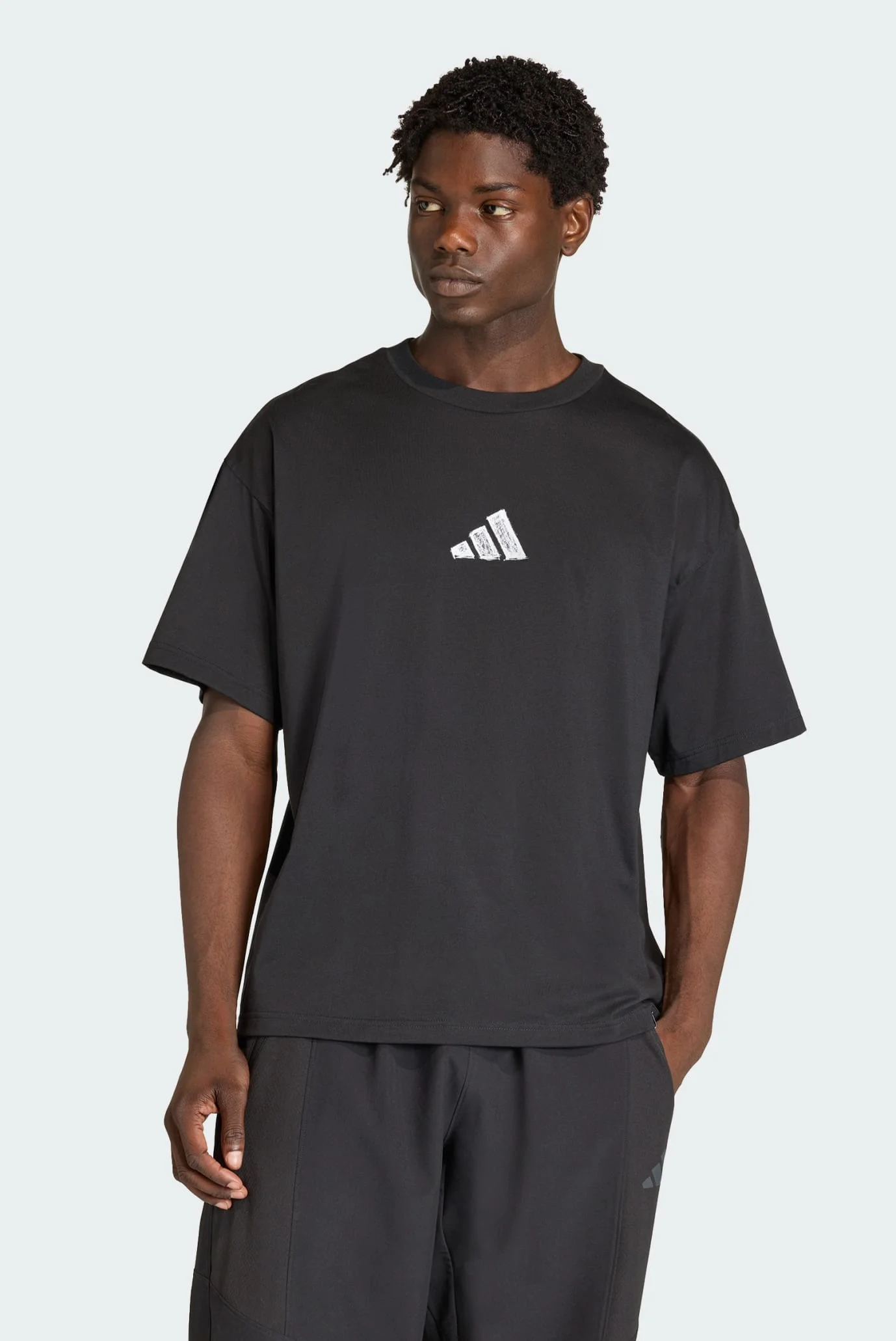 Чоловіча чорна футболка CLIMACOOL POWER TRAINING GRAPHIC adidas