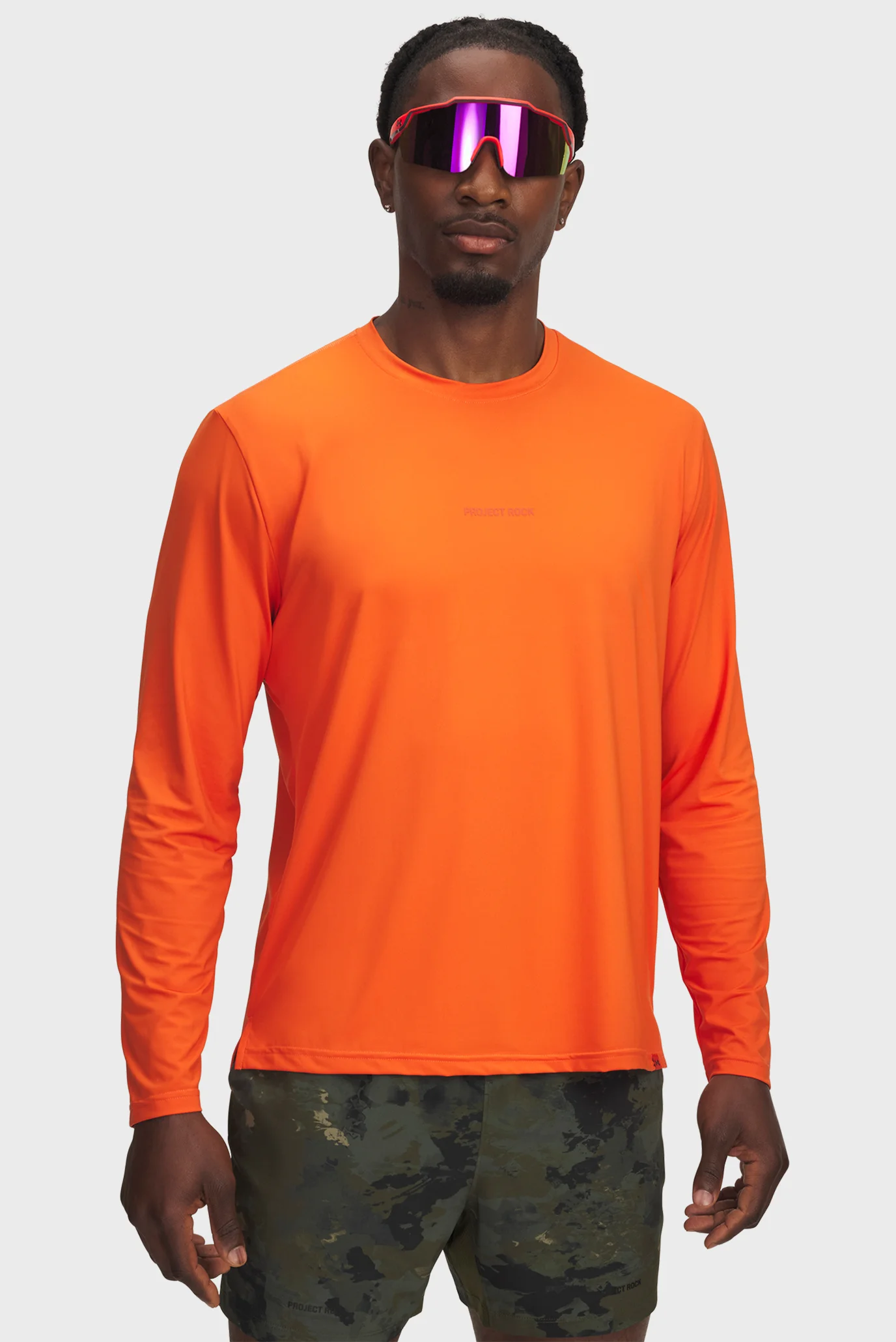 リアムールエキスパートウェア　S Чоловічий помаранчевий лонгслів Pjt Rck Iso Chill LS Under Armour