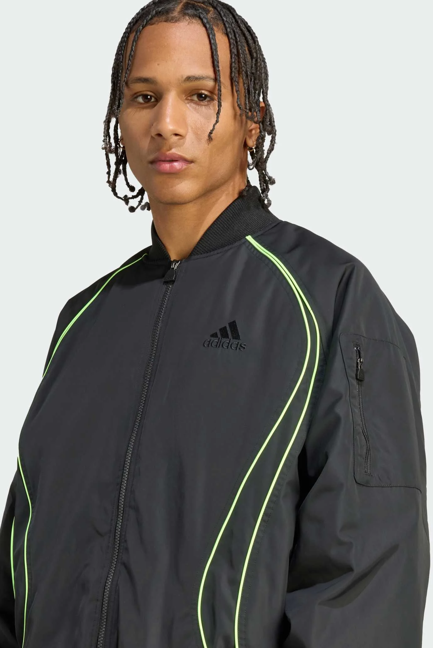 Чоловічий чорний двосторонній бомбер Teamgeist Padded adidas