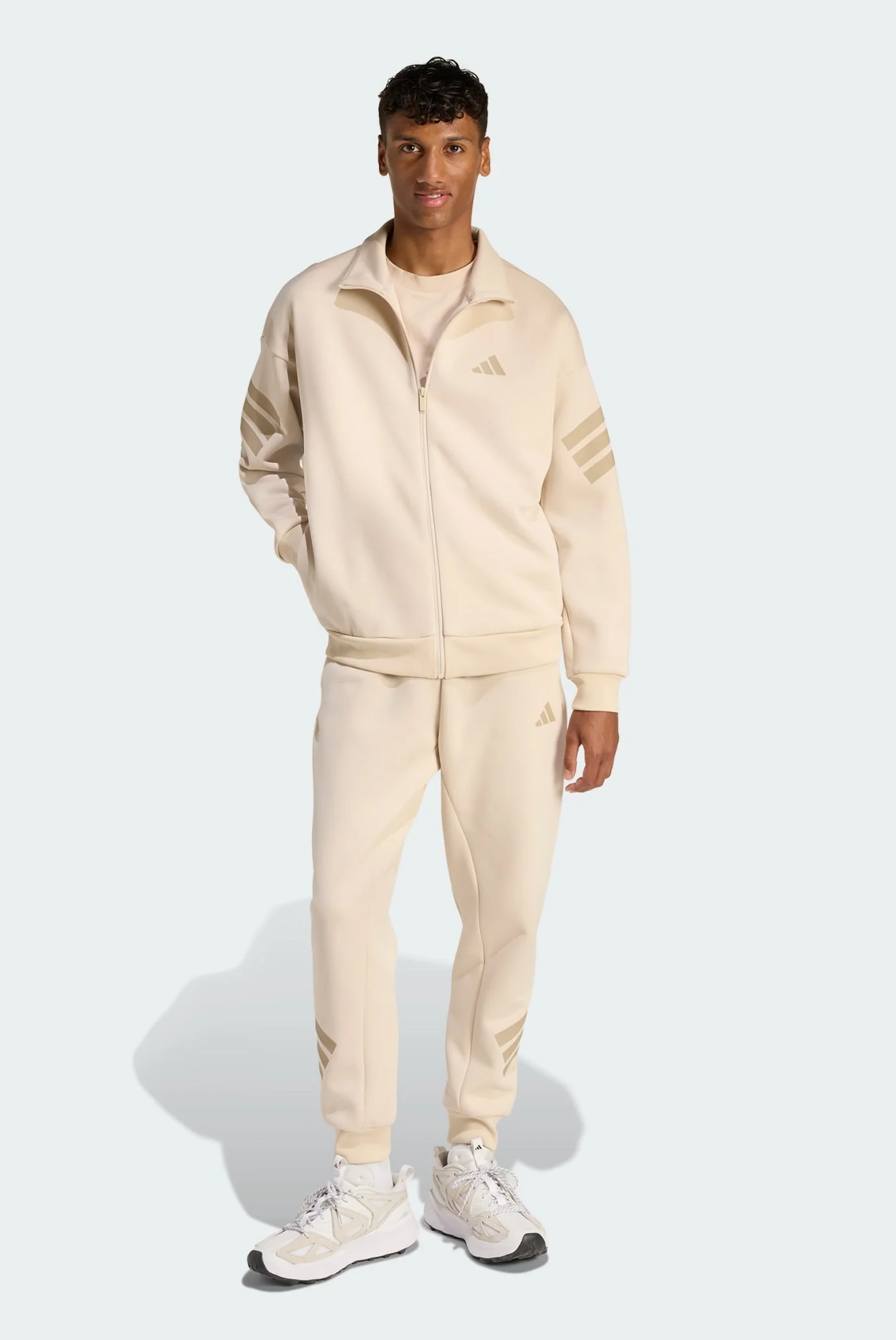 Чоловіча бежева спортивна кофта Future Icons 3-Stripes Woven