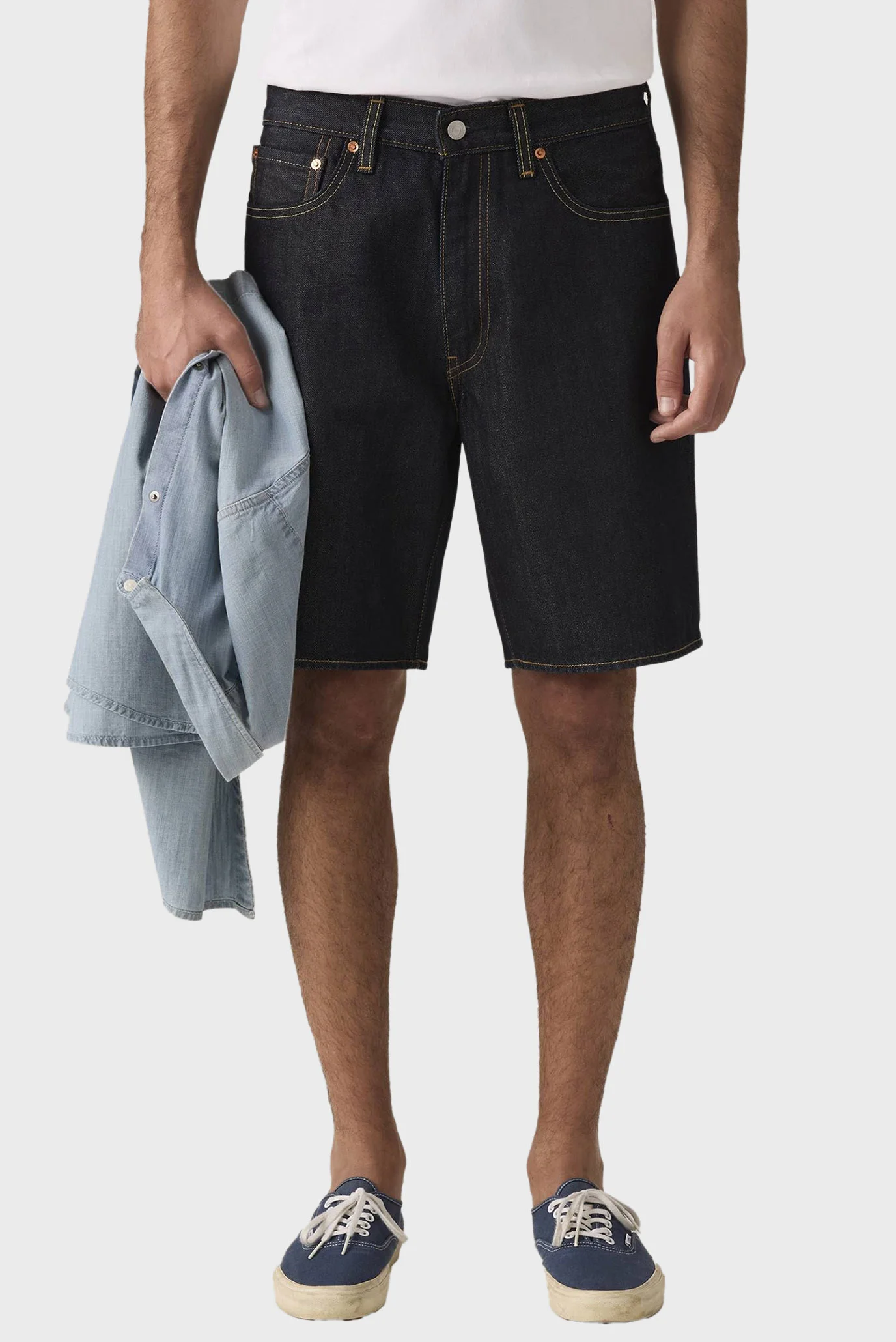 しょう Мужские черные джинсовые шорты 468 Loose Levi's® A8461;0038 — MD