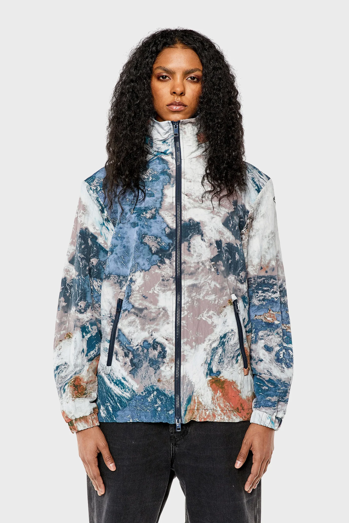 d*4様 archive diesel flare sleeve jacket Кожаная куртка Diesel L-KHAN мужская цвет чёрный переходная