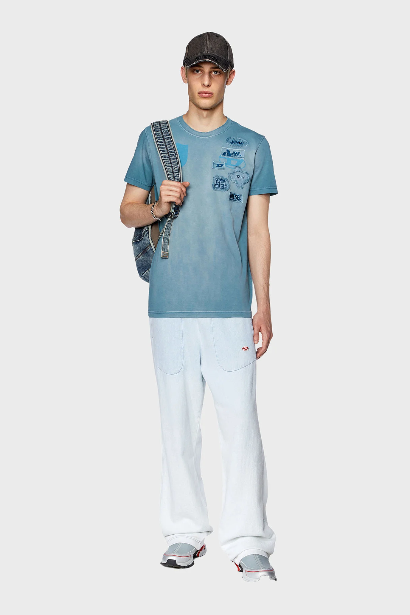 Мужская синяя футболка T-DACCY Diesel A10994 0QHAI — MD-Fashion