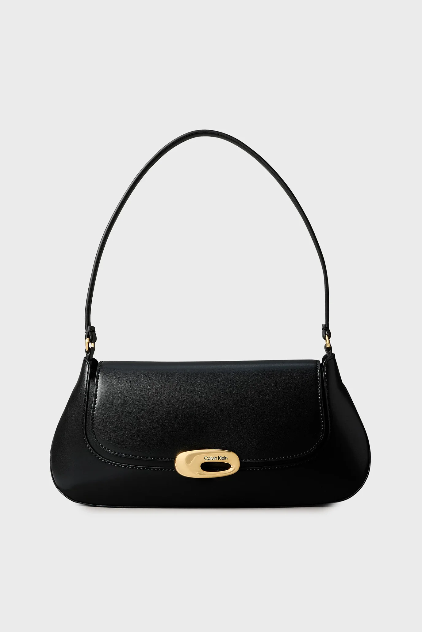 MＫT　レディース　BLK M Женская черная сумка HARDWARE FLAP Calvin Klein LV04F3146G — MD