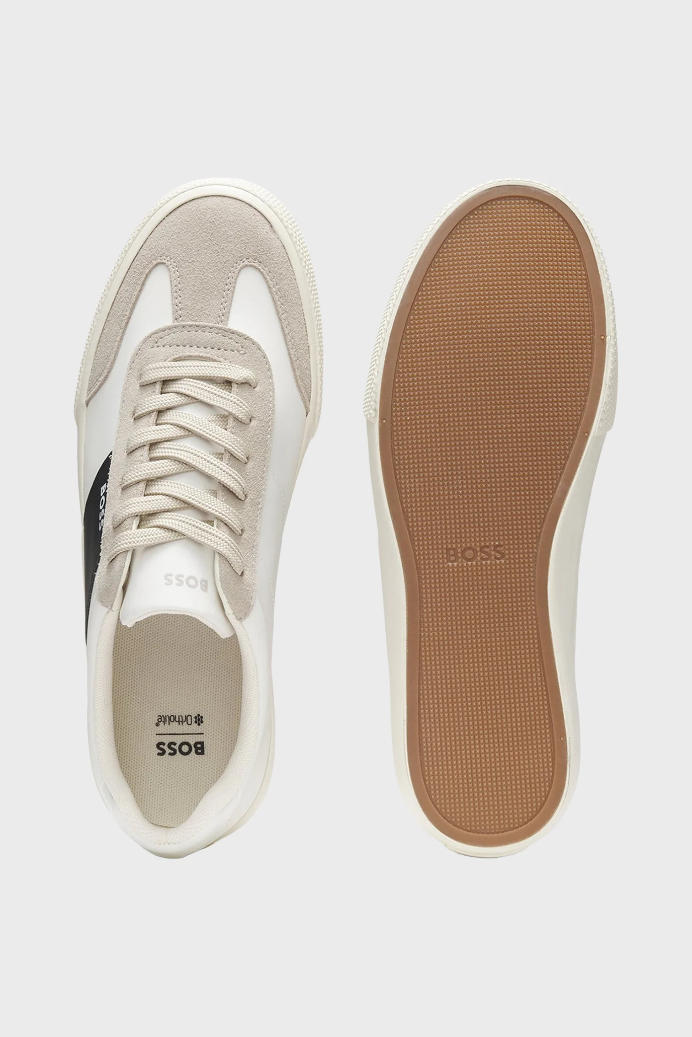 Чоловічі білі снікерси BOSS 50563847;271 — MD-Fashion