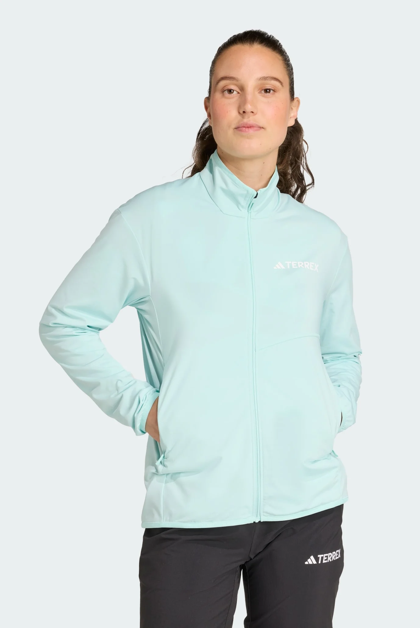 Жіноча м'ятна спортивна кофта Terrex Multi CLIMAWARM Full-Zip Tech