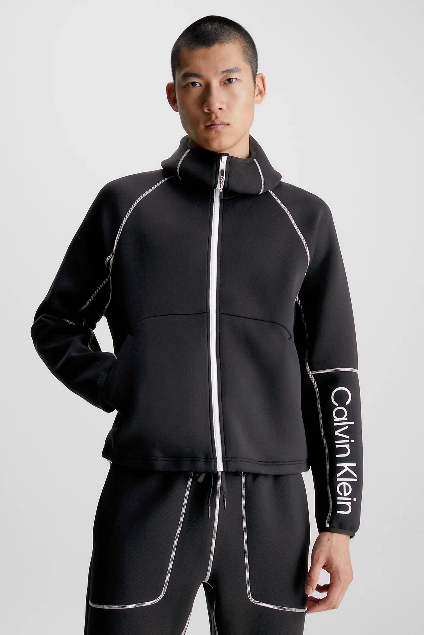 Чоловіче чорне худі PW SWEAT HOODIE Calvin Klein 00GMF3J408 — MD