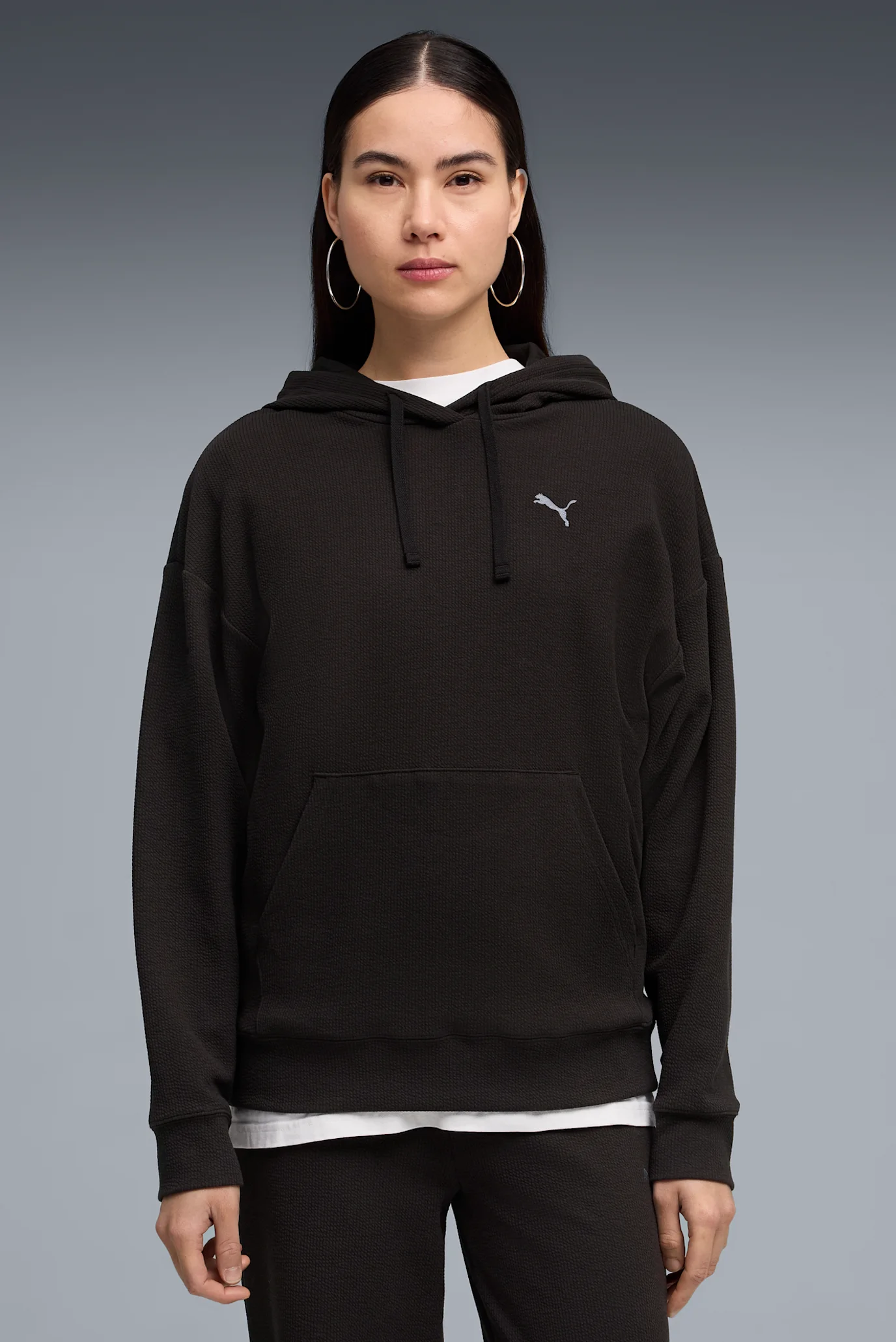 Y*S様 【新品、未使用】on Pace Hoodie XS ブラック Женское черное худи Essentials Elevated Hoodie Women PUMA