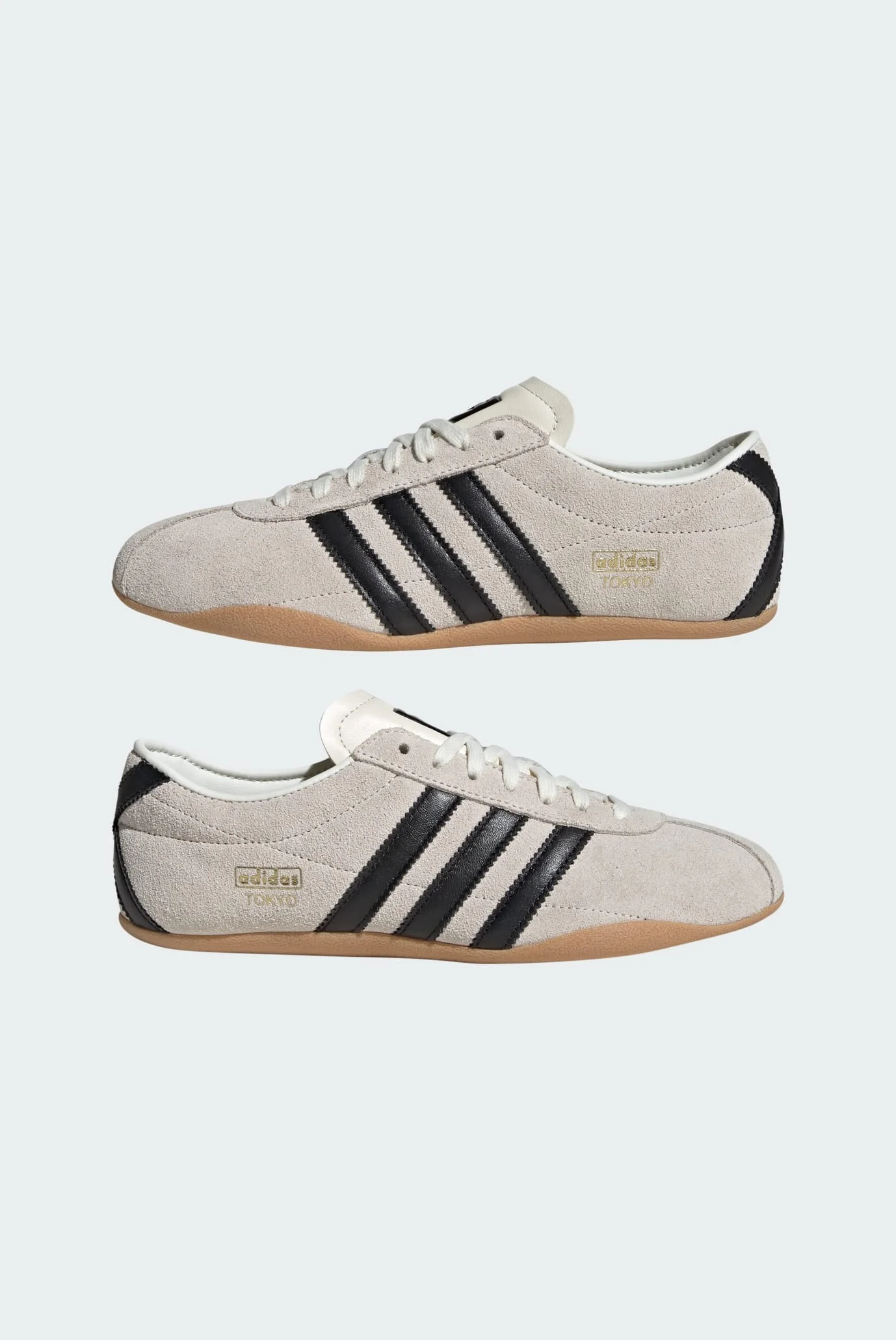 Жіночі бежеві замшеві кросівки Tokyo adidas JI0182 — MD-Fashion